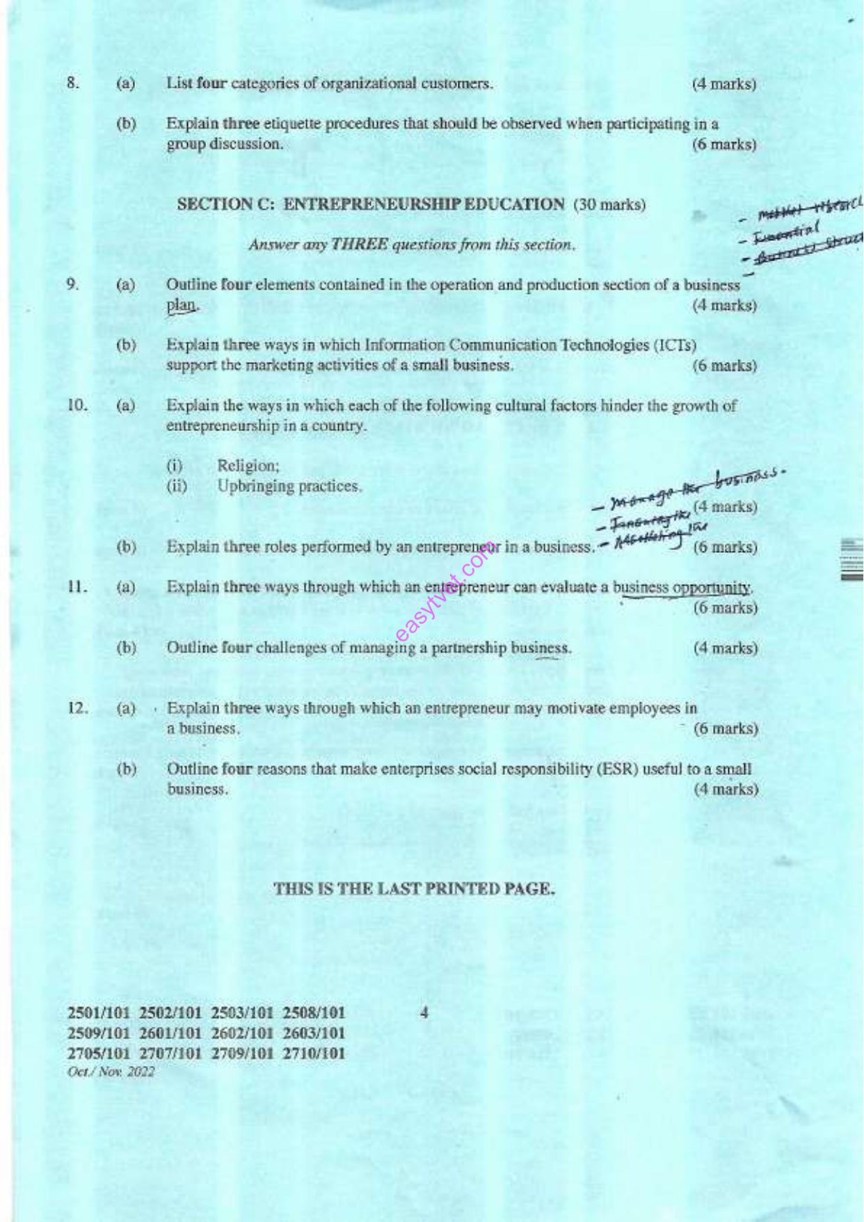 Nformation Communication Technology, Communication Skills and (2022) — page 4 of 4