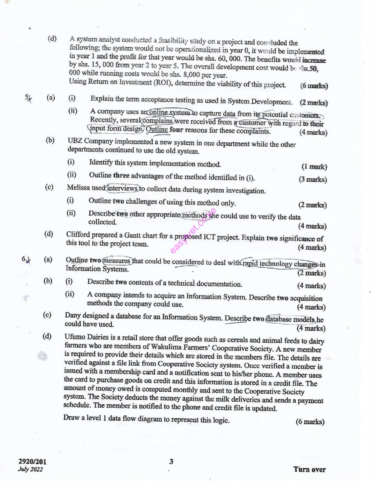 System Analysis and Design (2022) — page 3 of 4