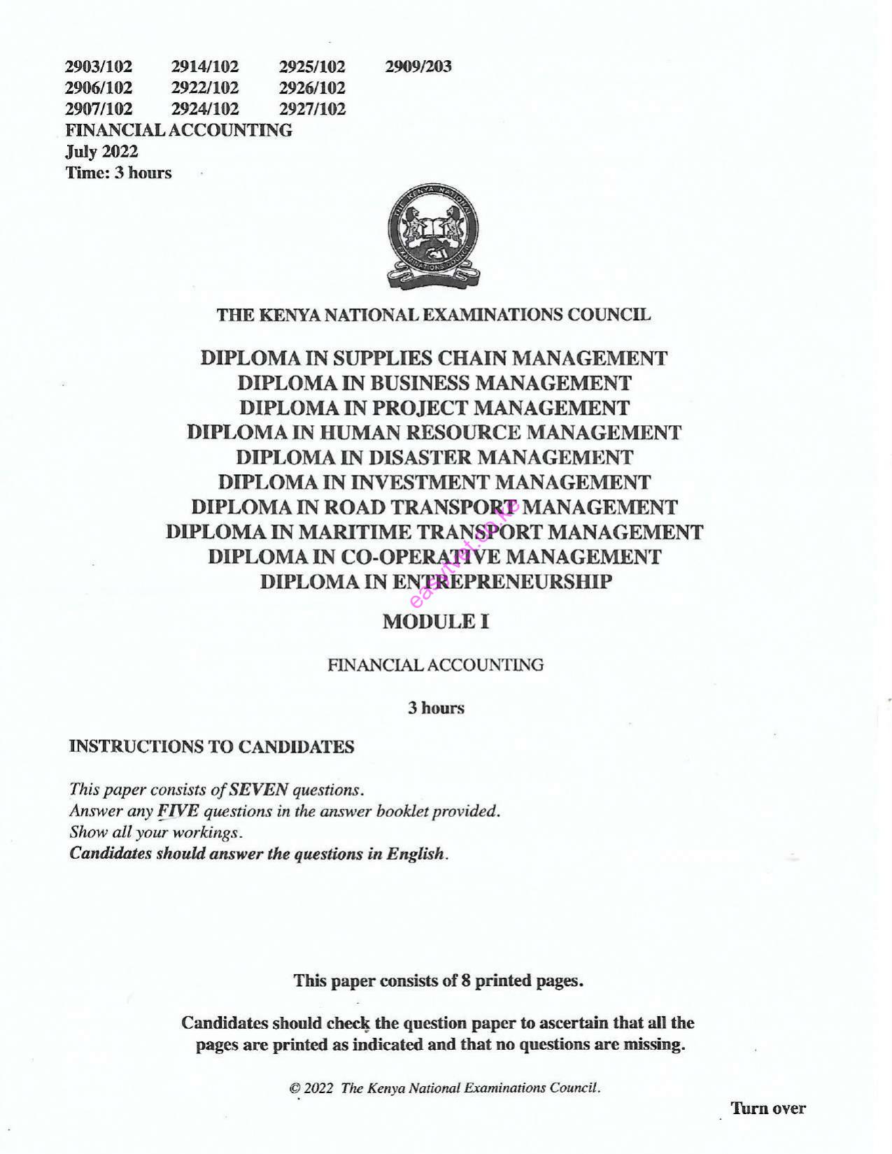 Financial Accounting (2022) — page 1 of 8