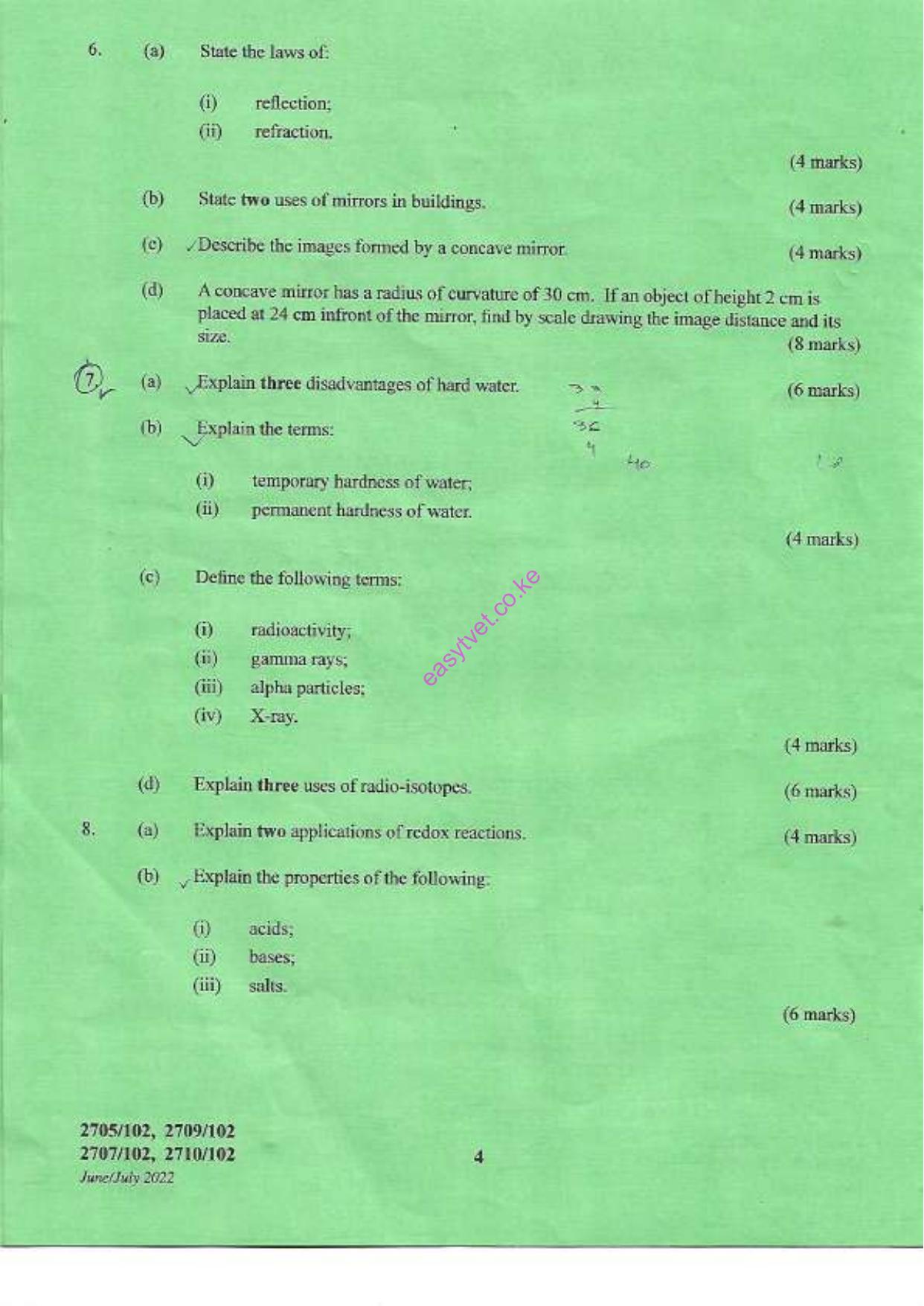 Mathematics Tand Pitysical Science (2022) — page 4 of 5