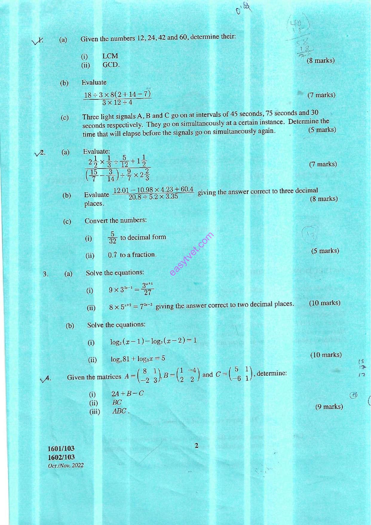 Mathematics I (2022) — page 2 of 4
