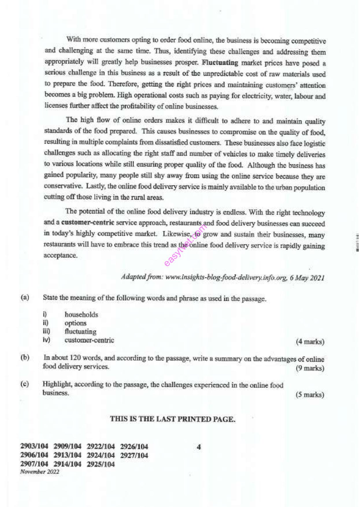 Dipfloma in Road Transport Management (2022) — page 4 of 4