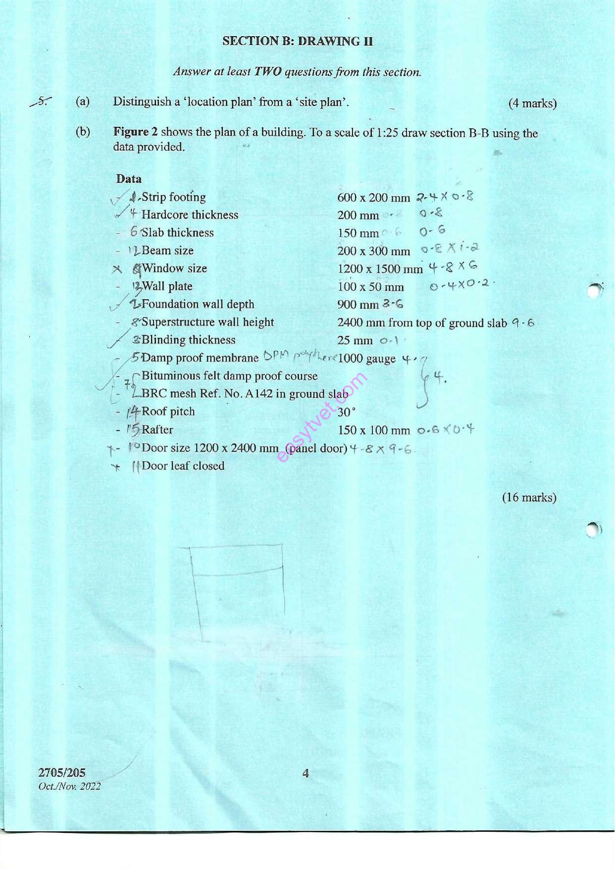 Building Construction Ii and Drawing Ii (2022) — page 4 of 9