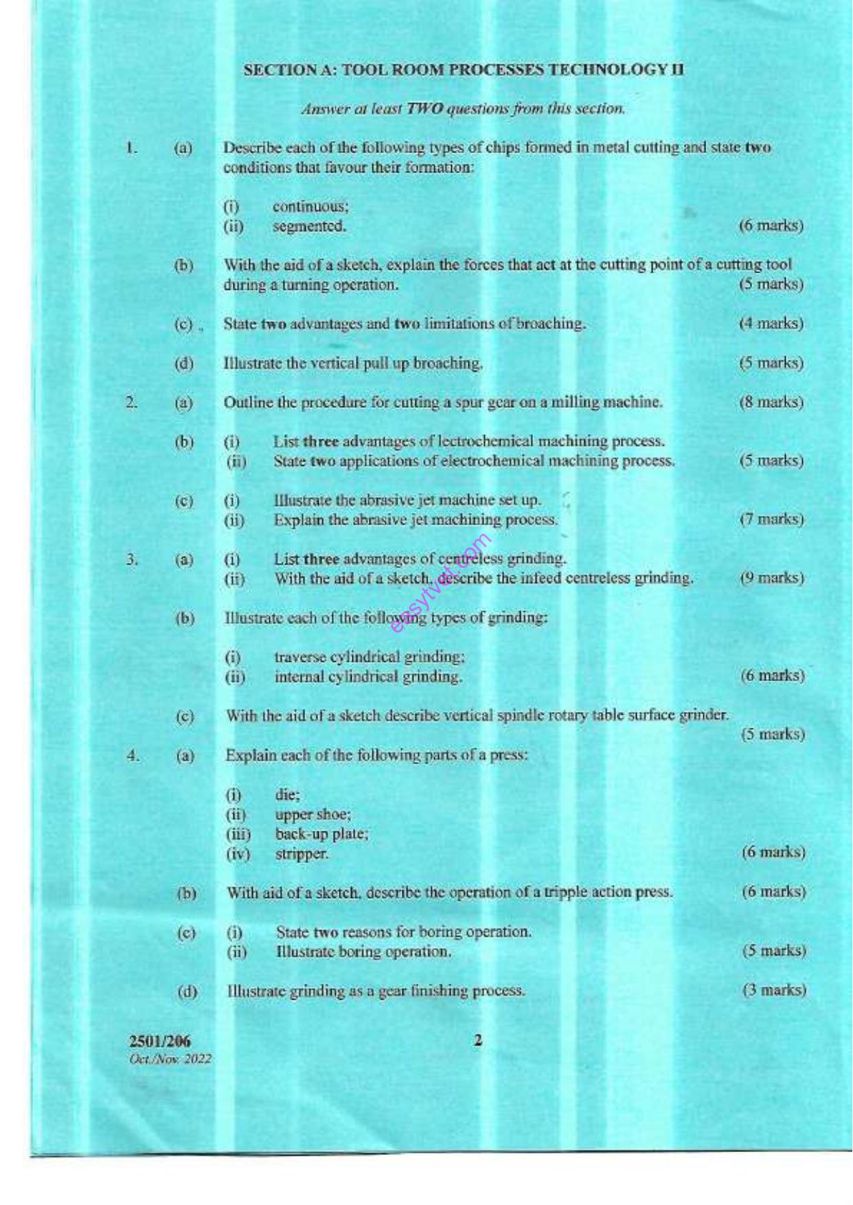 Tool Room Processes Technology Iland Metrology (2022) — page 2 of 5