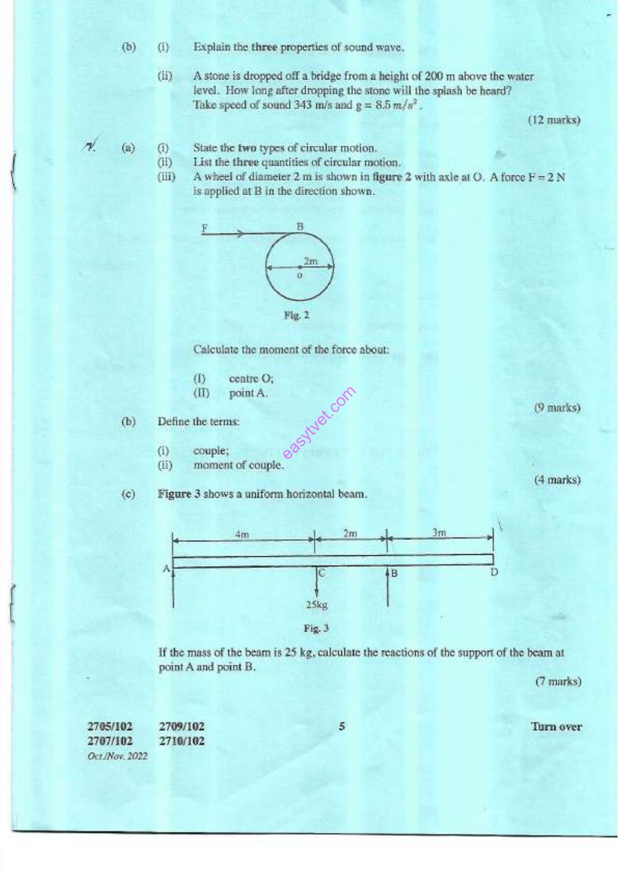 Mathematics 1 and Phy Sical Science (2022) — page 5 of 6