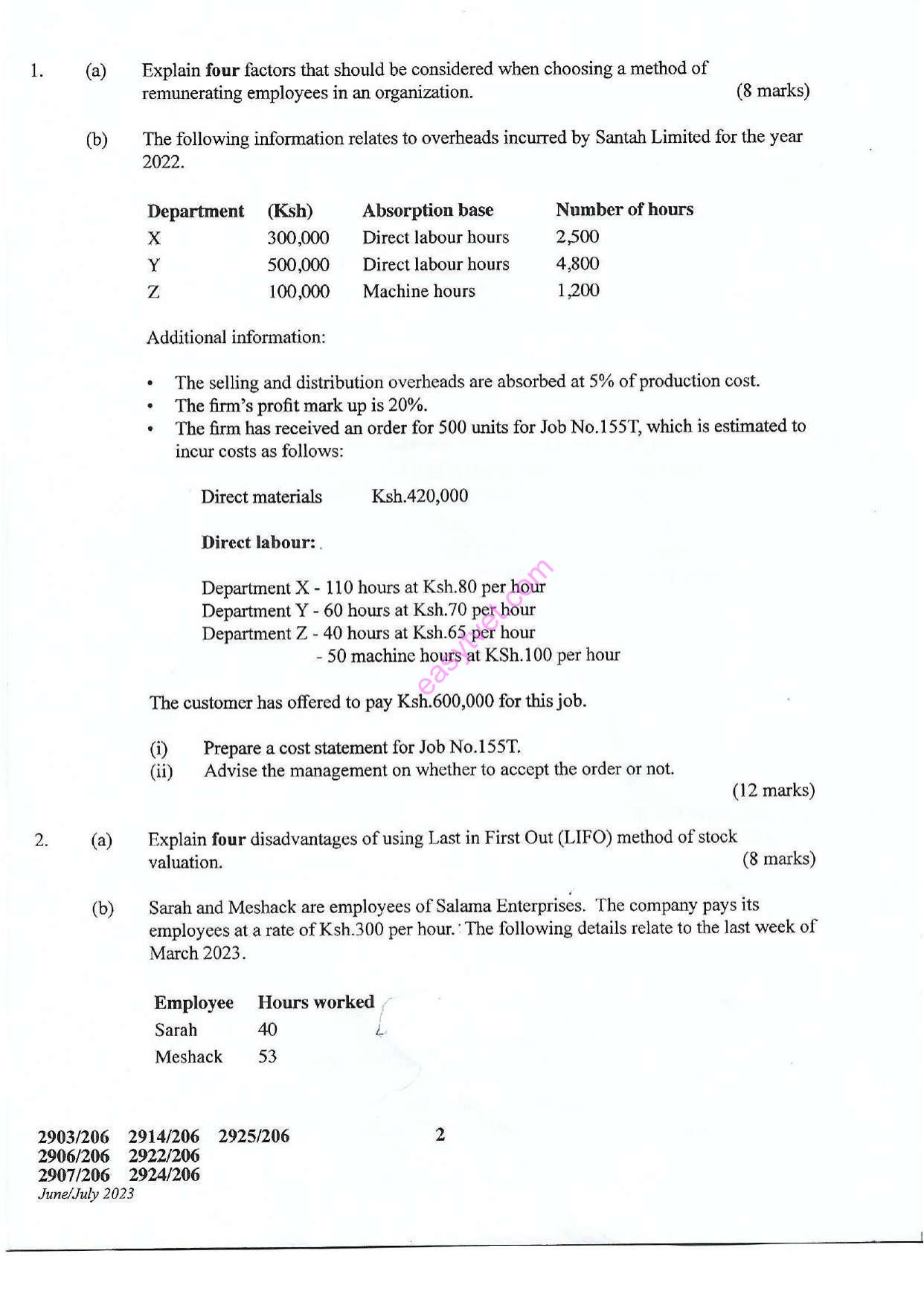 Cost Accounting (2023) — page 2 of 7