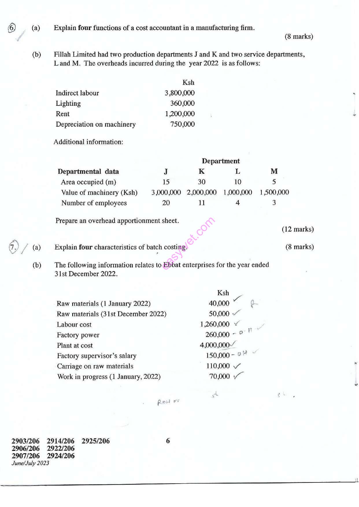Cost Accounting (2023) — page 6 of 7