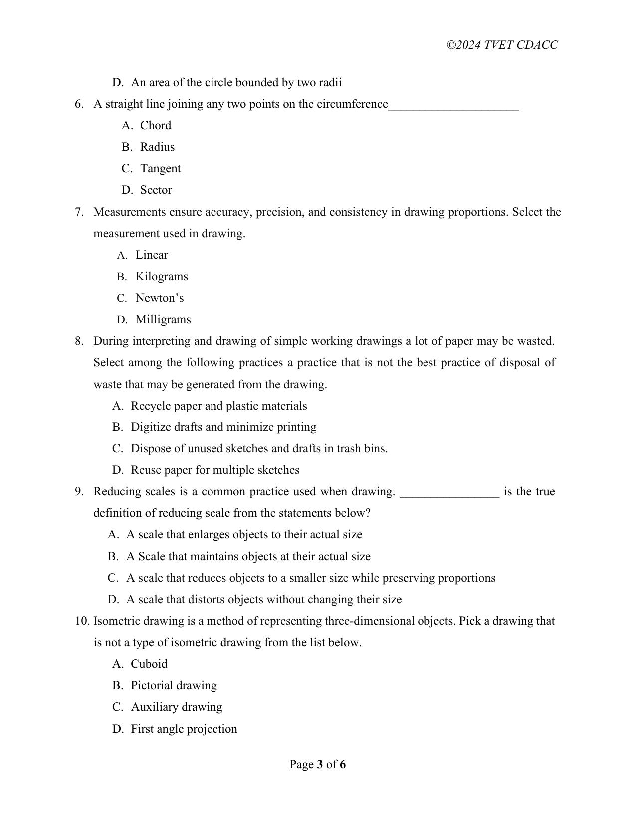 Tvet Curriculum Development, Assessment and Certification (2024) — page 3 of 6