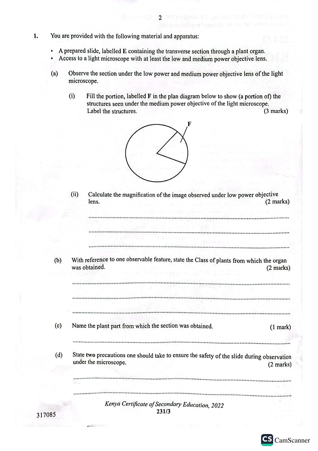 Biology Paper 3 — page 2 of 7