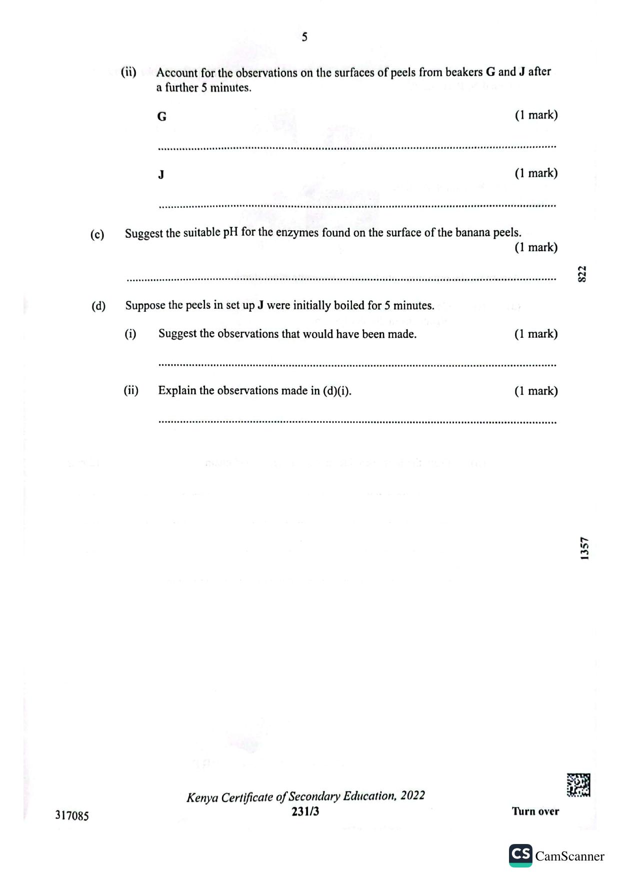 Biology Paper 3 — page 5 of 7