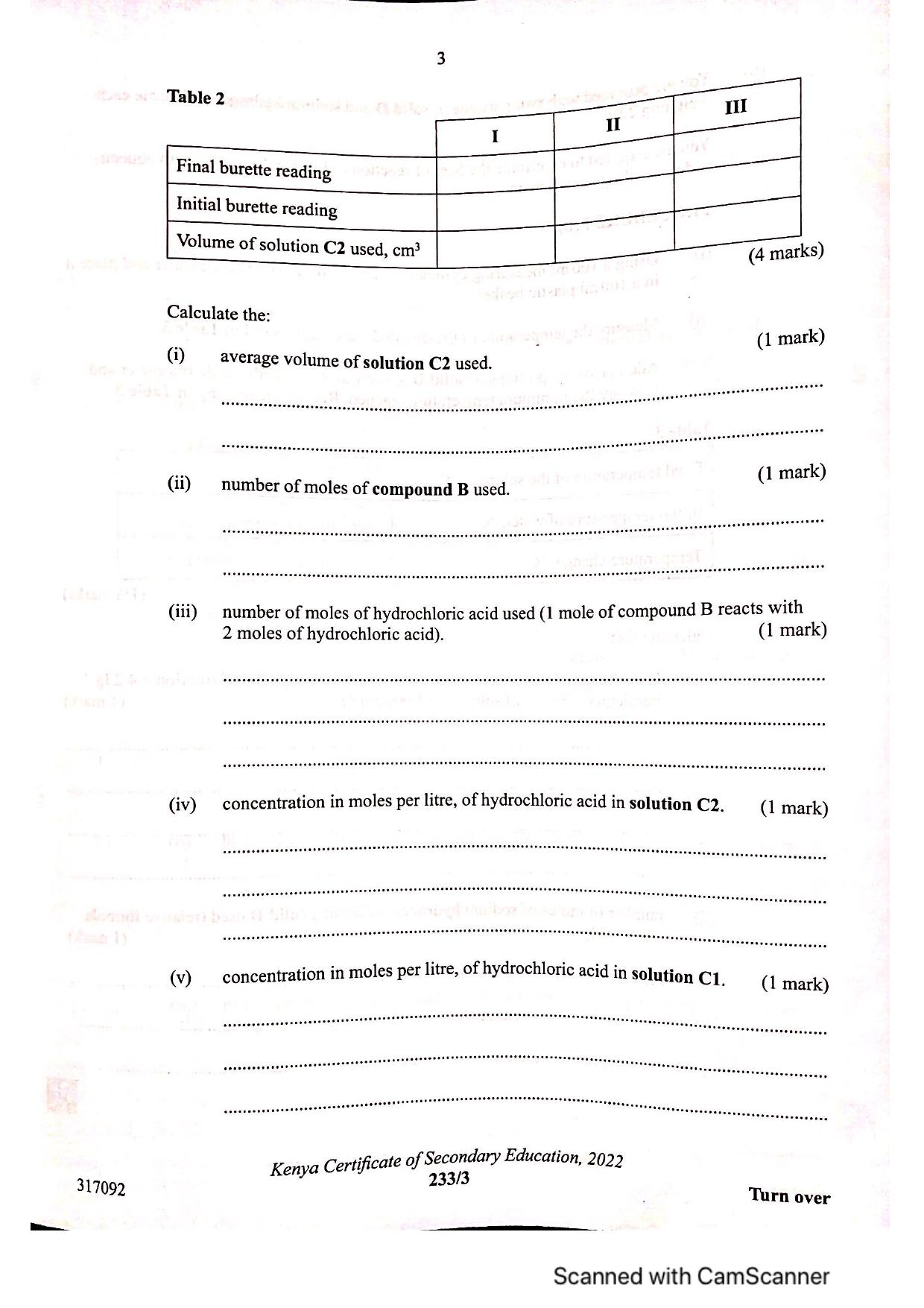 Chemistry Paper 3 — page 3 of 7