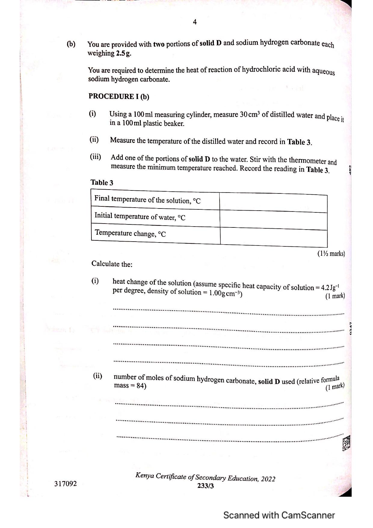 Chemistry Paper 3 — page 4 of 7