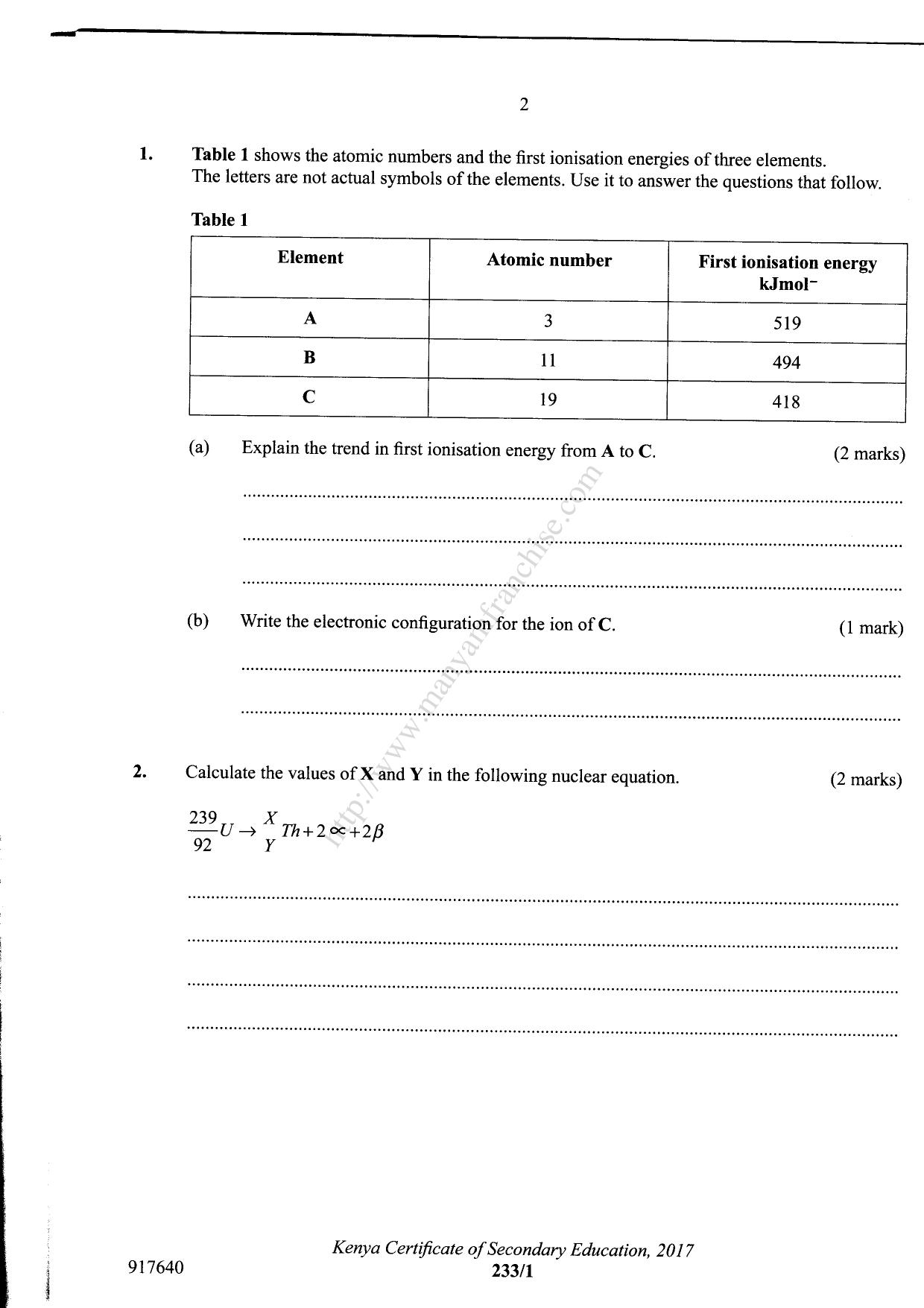 Chemistry (2017) — page 2 of 15