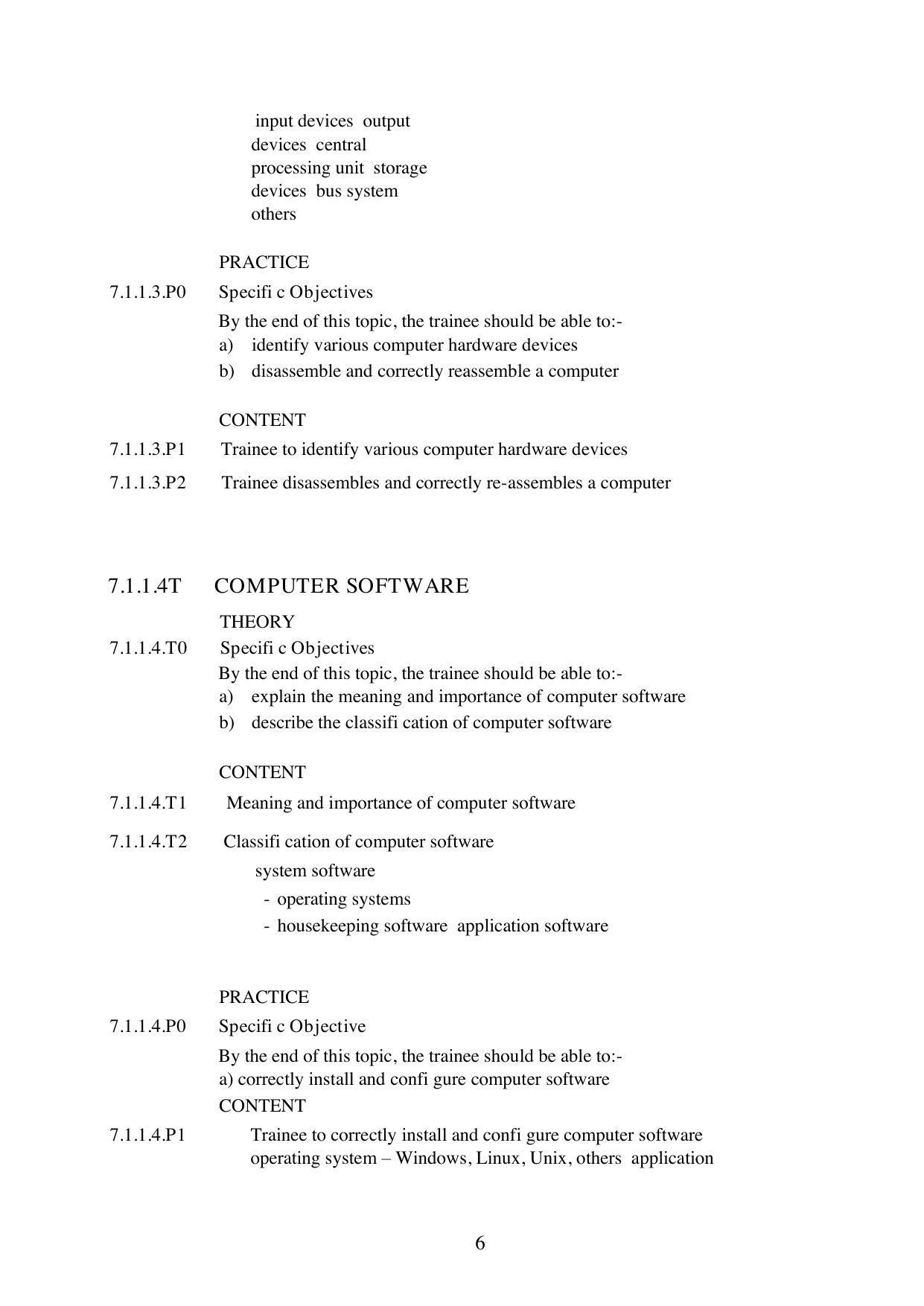 Course Outline FOR Introduction TO ICT AND Ethics — page 6 of 12