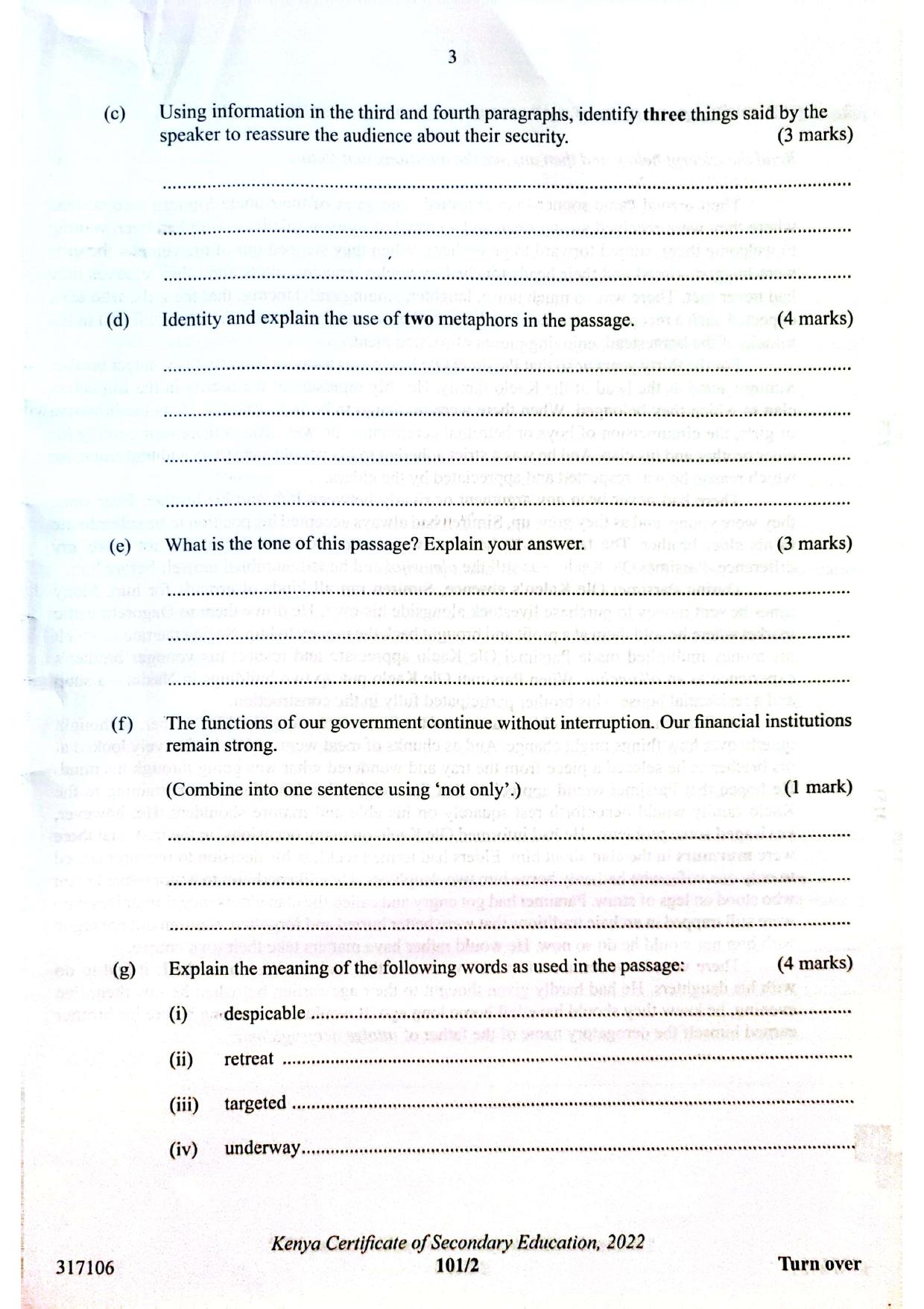 English Paper 2 — page 3 of 10