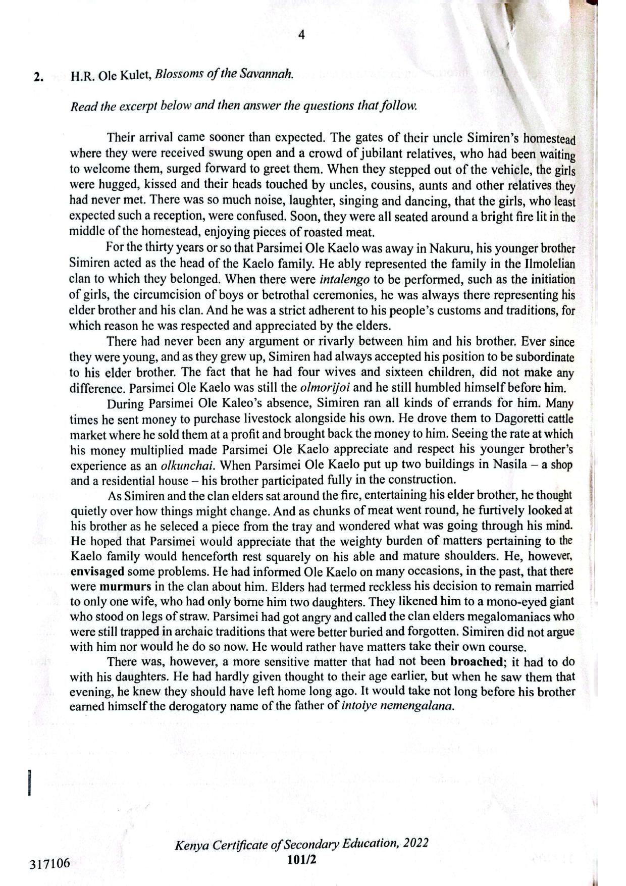 English Paper 2 — page 4 of 10