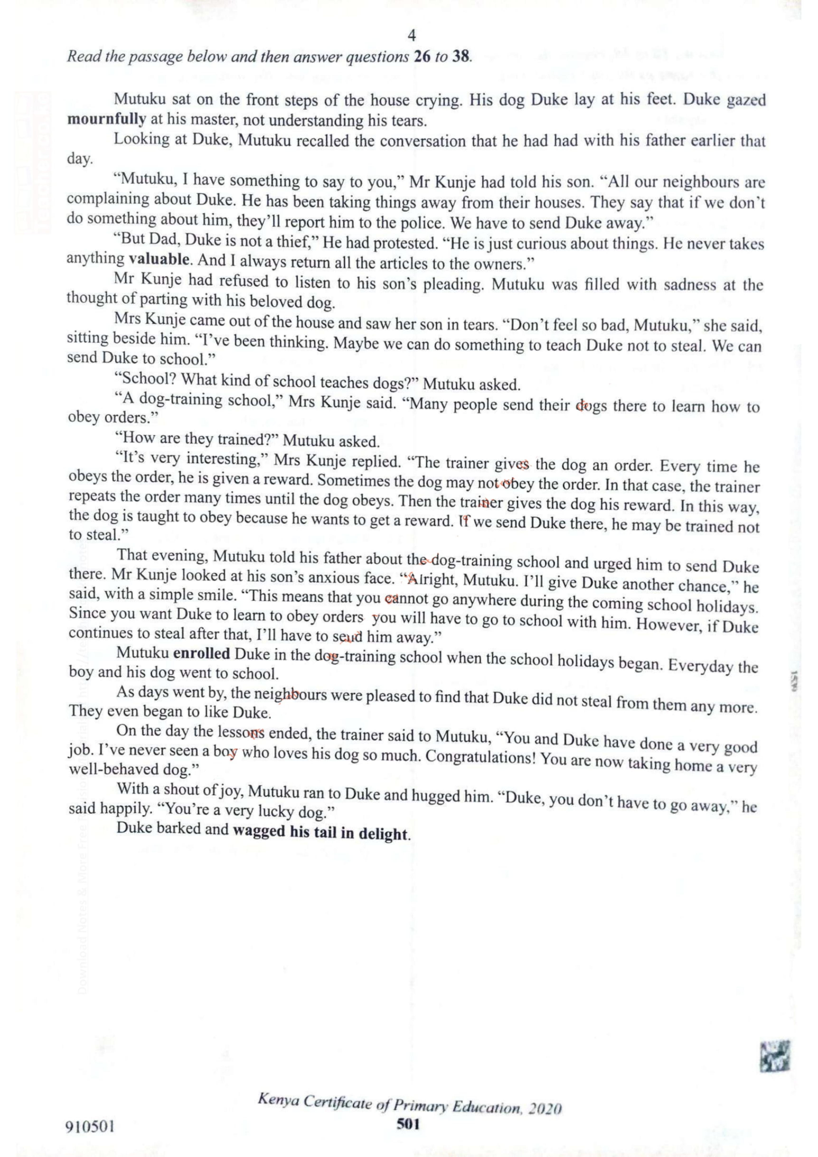 How to Use the Answer Sheet (2021) — page 4 of 8