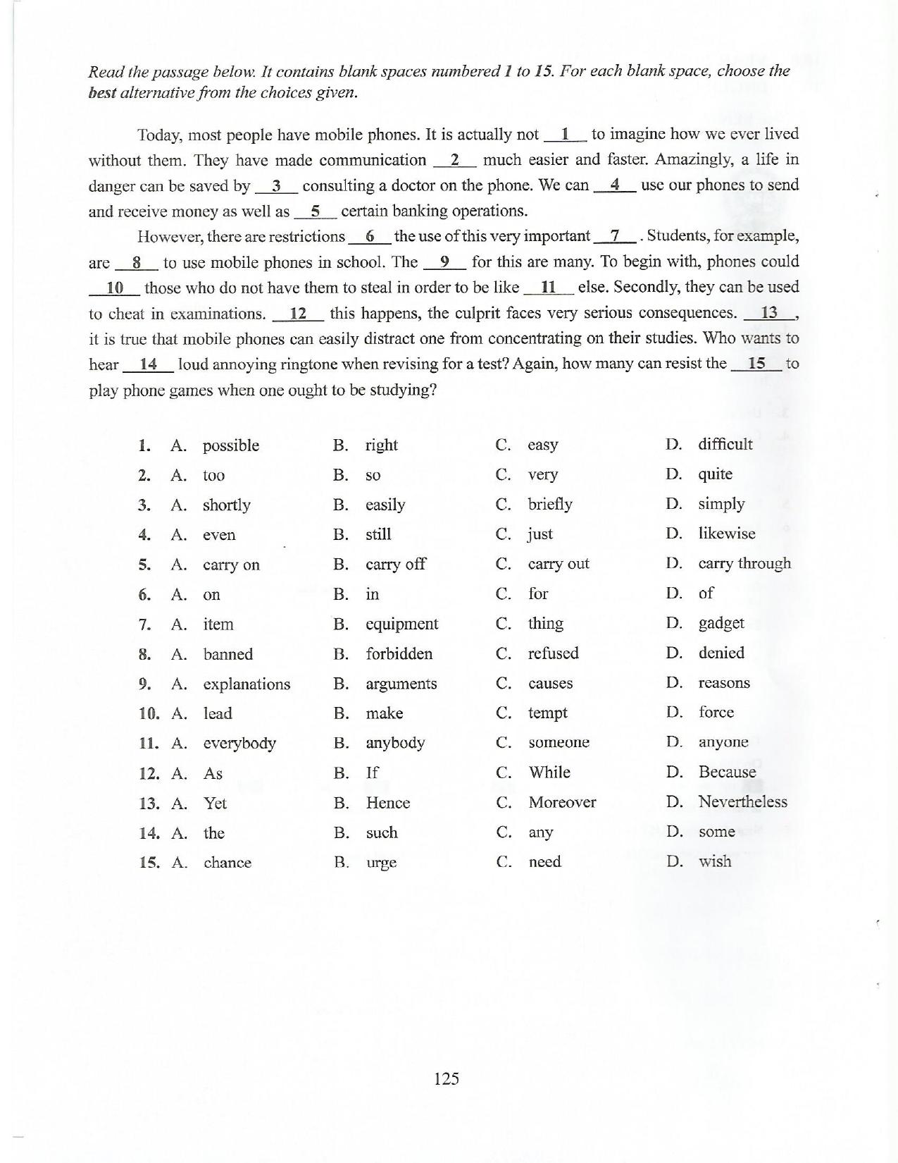 10.1 English Section A Language (2017) — page 2 of 6