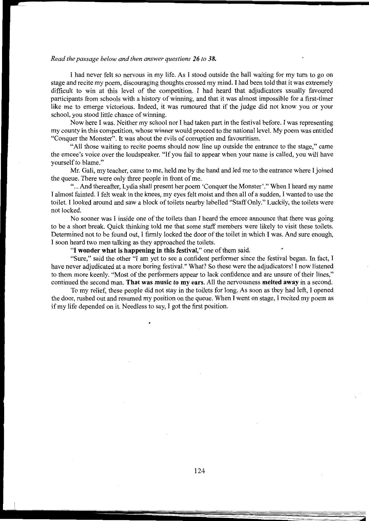 How to Use the Answer Sheet Provided (2016) — page 4 of 7