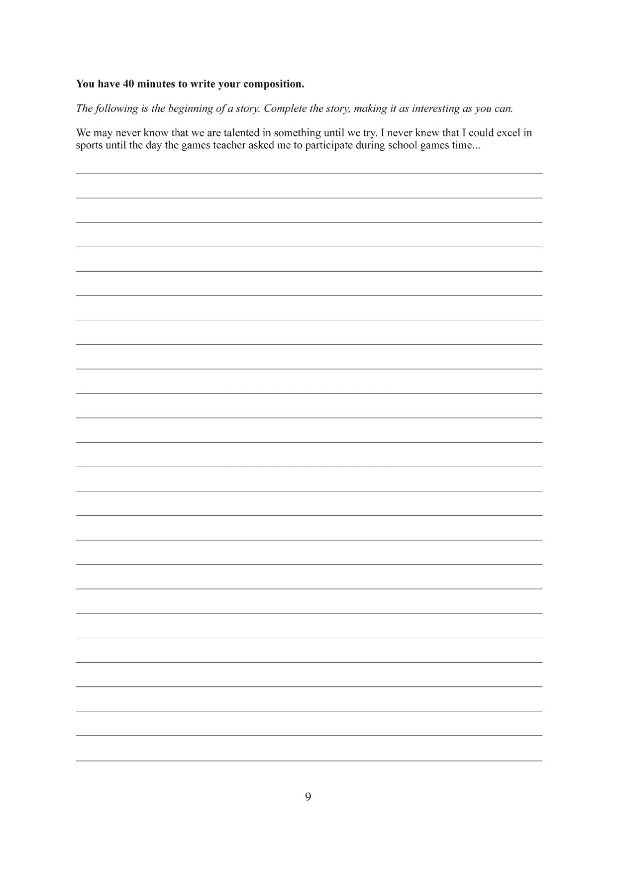 4.0 English Section B Composition (2014) — page 2 of 2