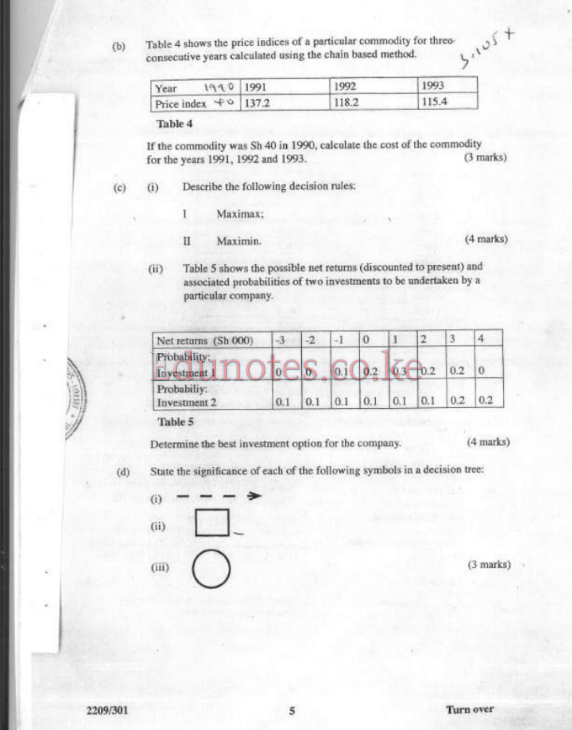 Quantitative Methods (2008) — page 5 of 10