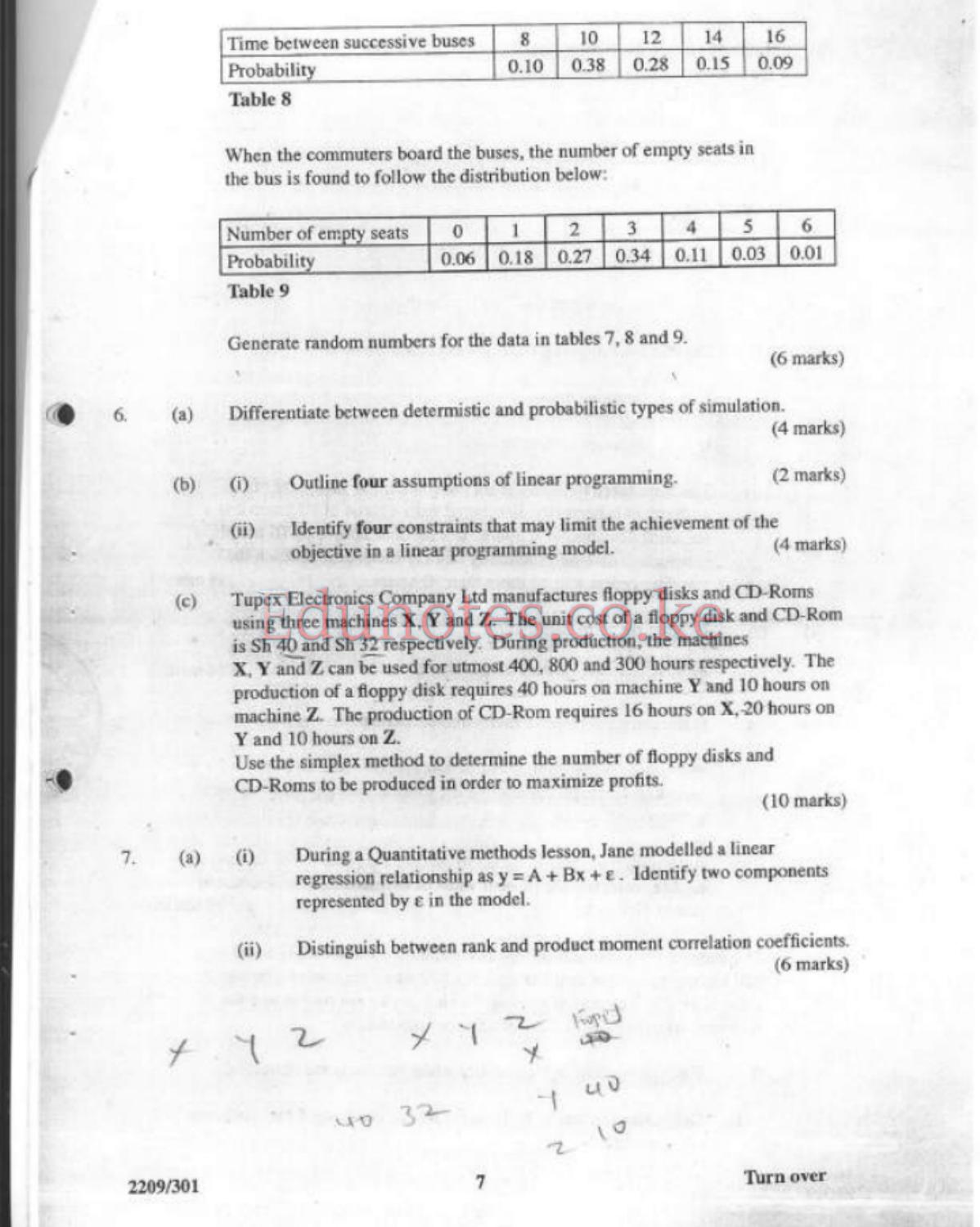 Quantitative Methods (2008) — page 7 of 10