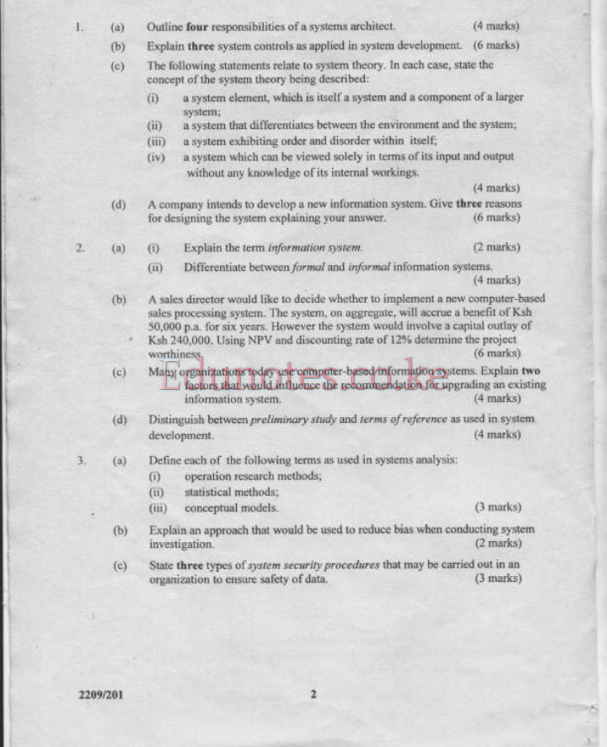 Systems Analysis and Design (2011) — page 2 of 5
