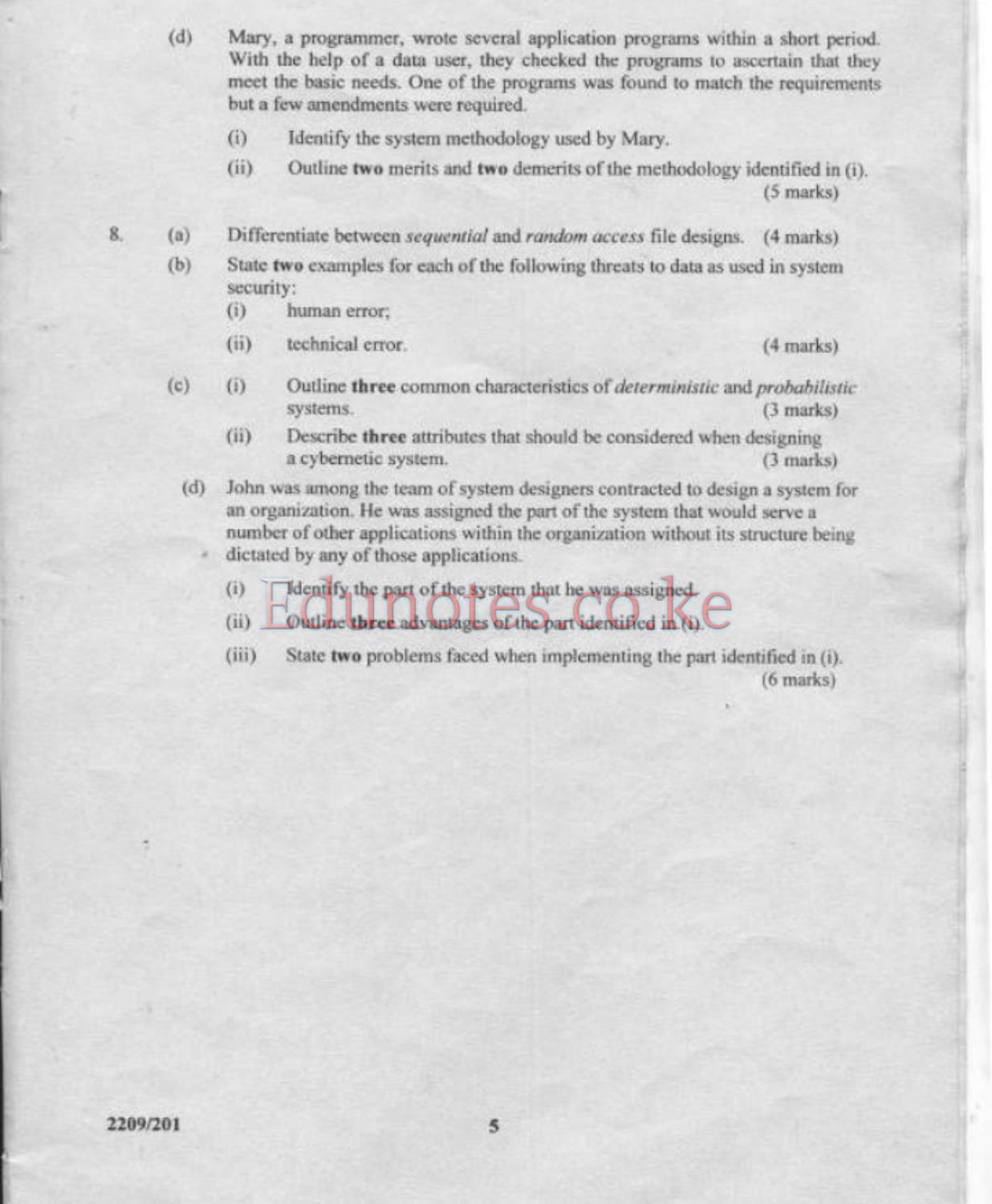 Systems Analysis and Design (2011) — page 5 of 5