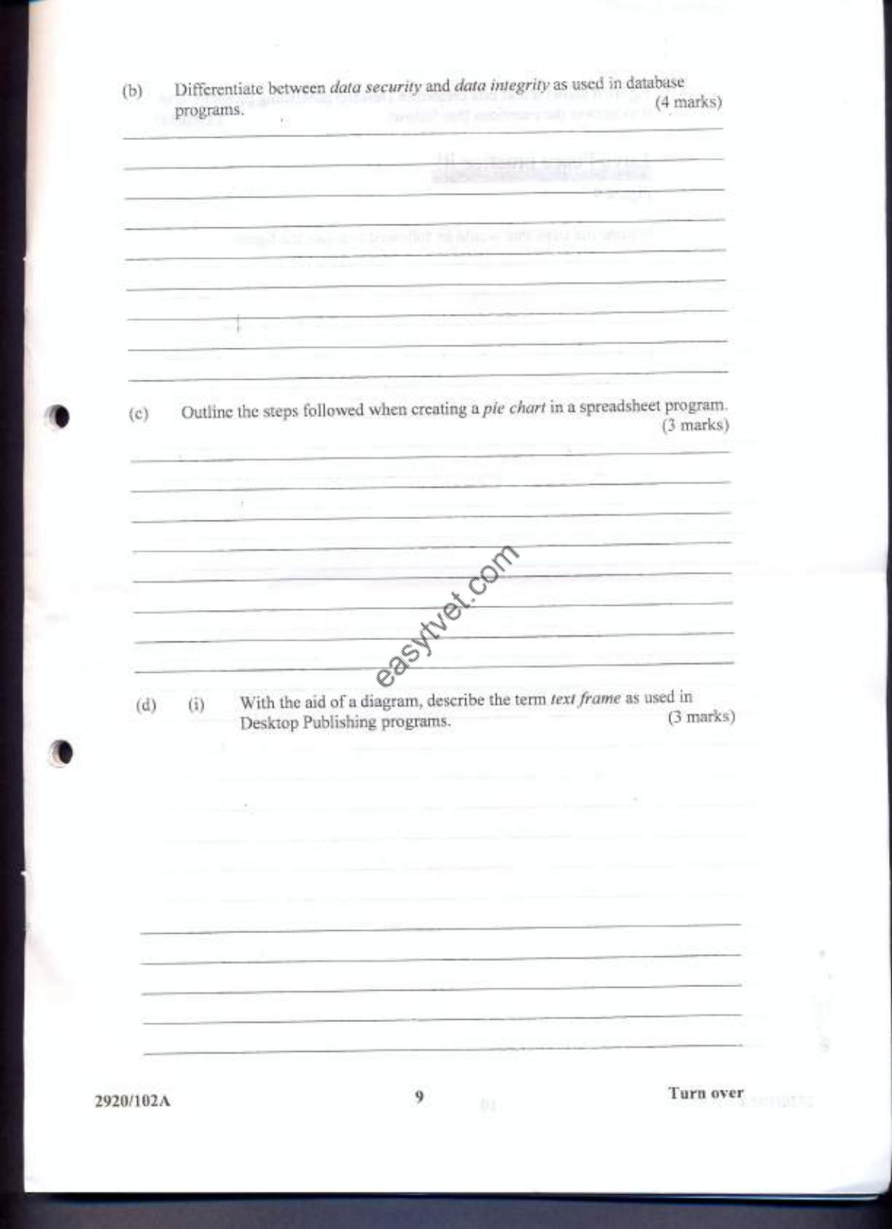 Computer Applications I (theory (2013) — page 9 of 10