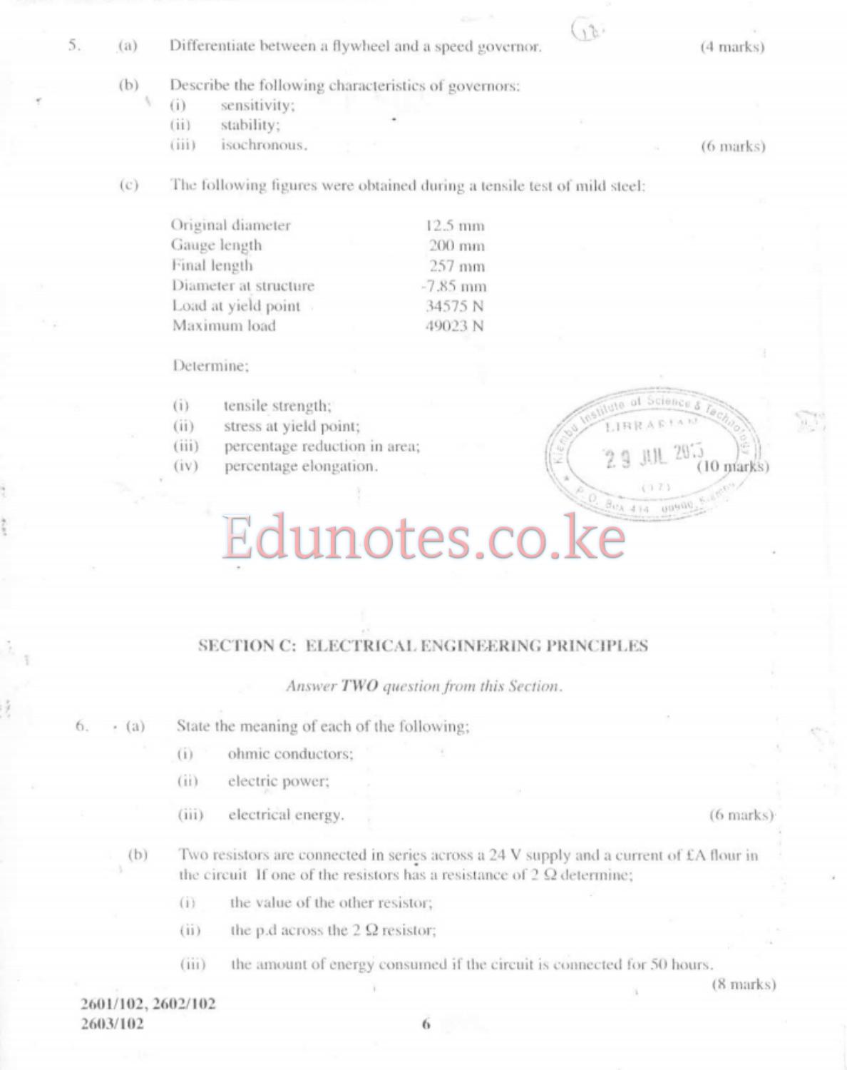 And Electrical Engineering Principles (2015) — page 6 of 7