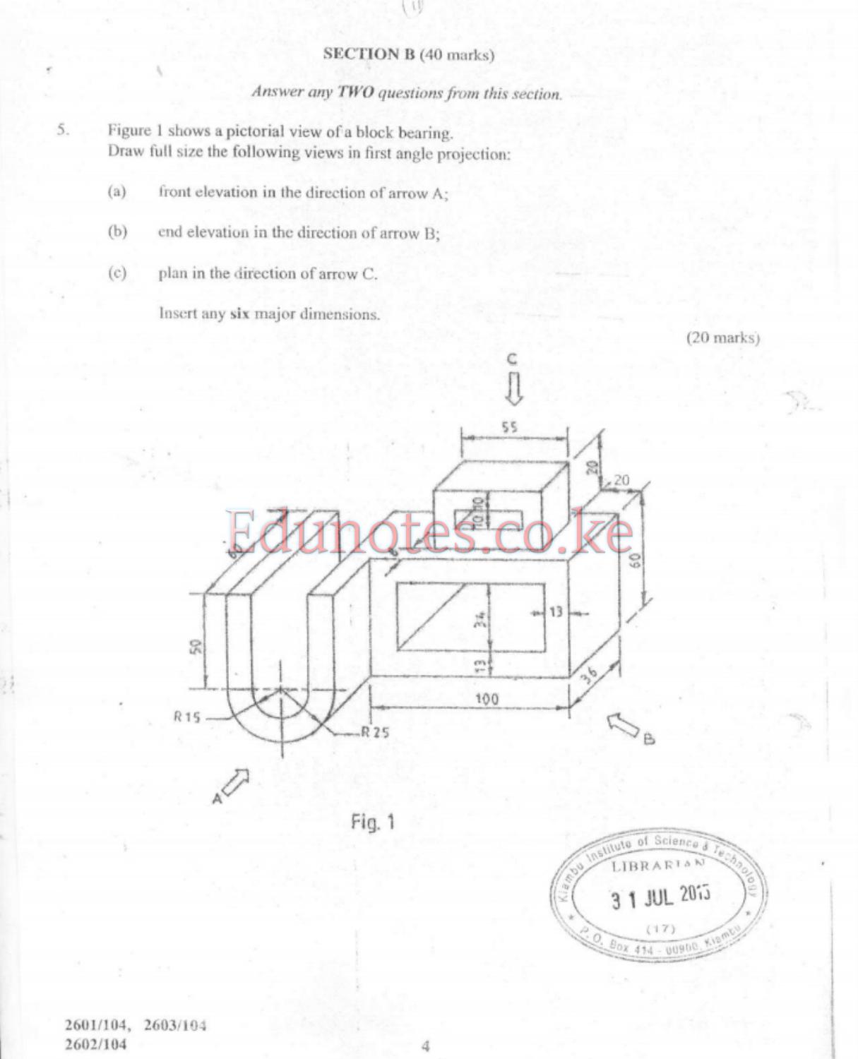 Engineering Drawing, Materials, Processes and Worisshop Technology (2015) — page 4 of 6