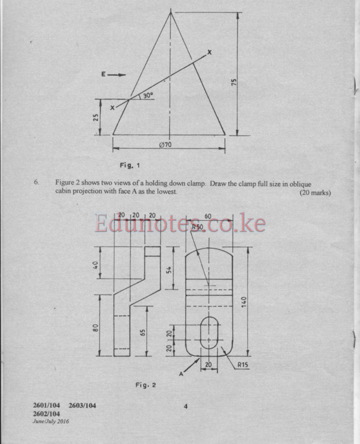 Engineering Drawing, Materials (2016) — page 4 of 6
