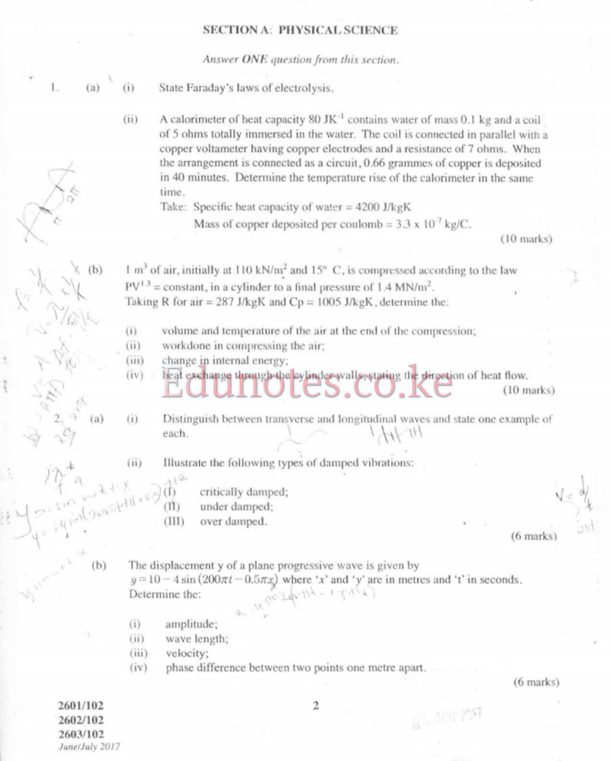 Physical Science, Mechanical Science and (2017) — page 2 of 5