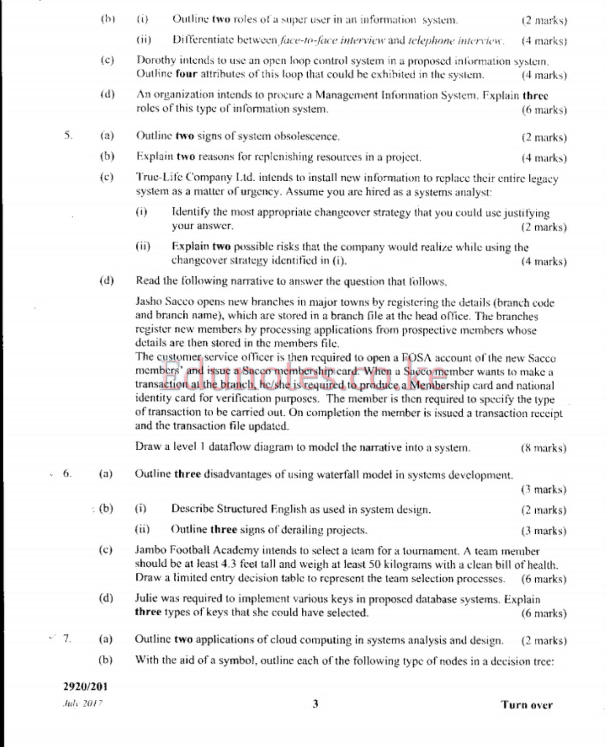 Systems Analysis and Design (2017) — page 3 of 4