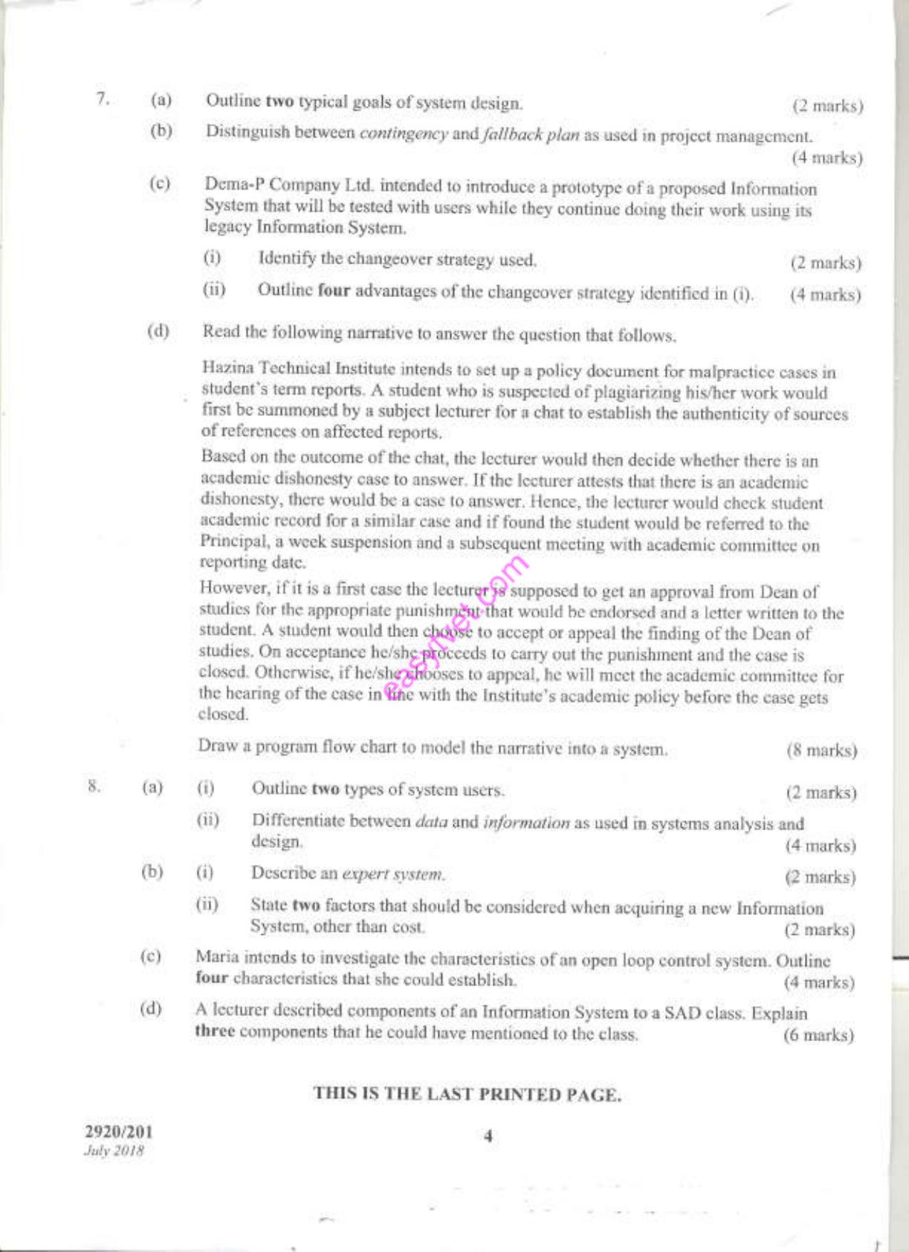 Systems Analysis and Design (2018) — page 4 of 4