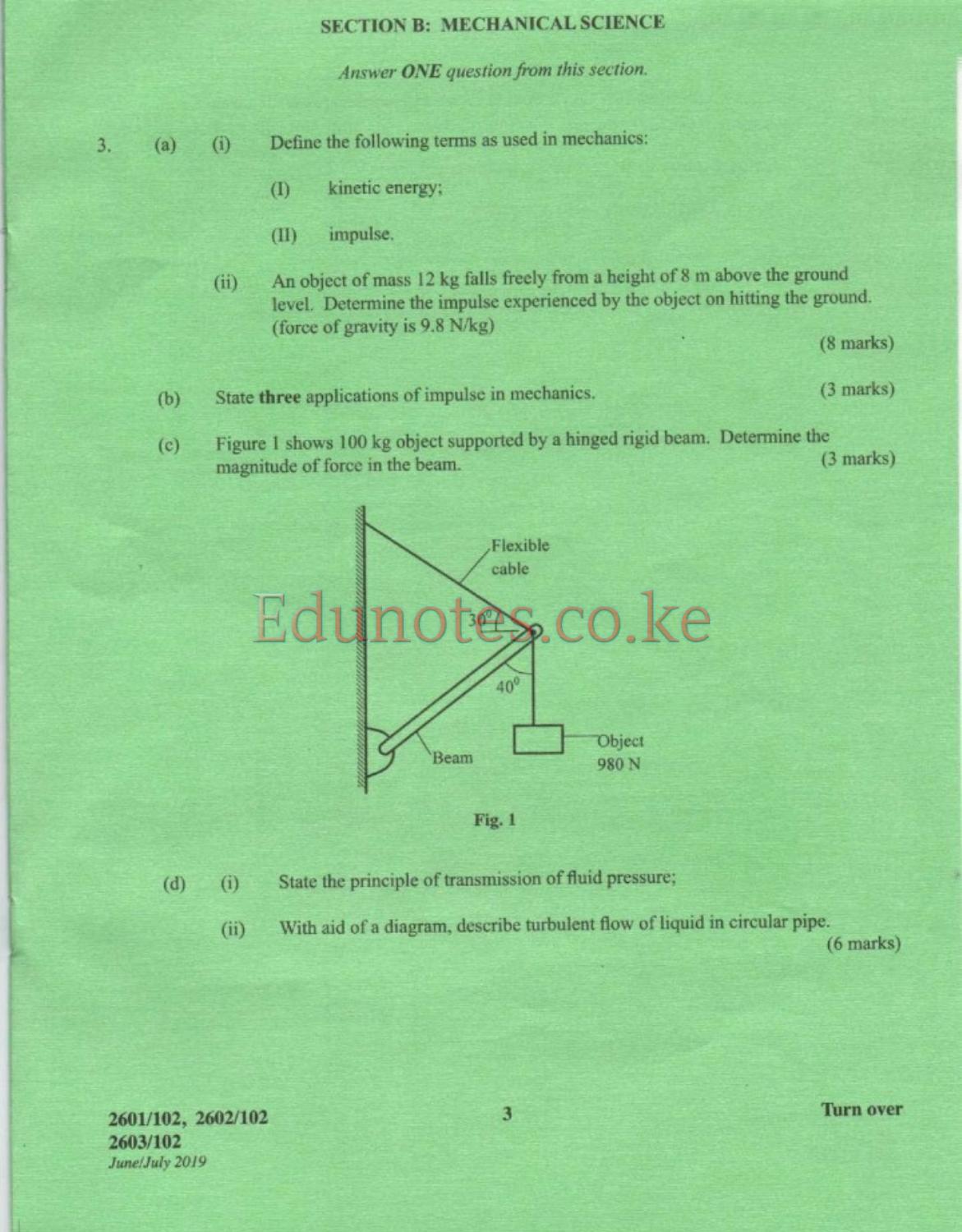 Physical Science, Mechanical Science (2019) — page 3 of 8