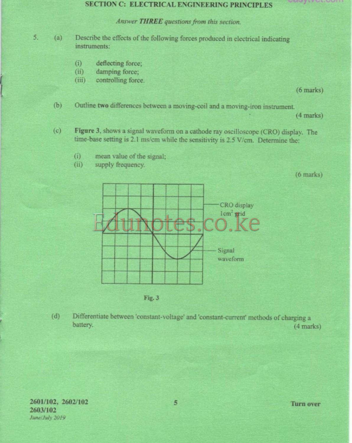 And Electrical Engineering Principles (2019) — page 5 of 8