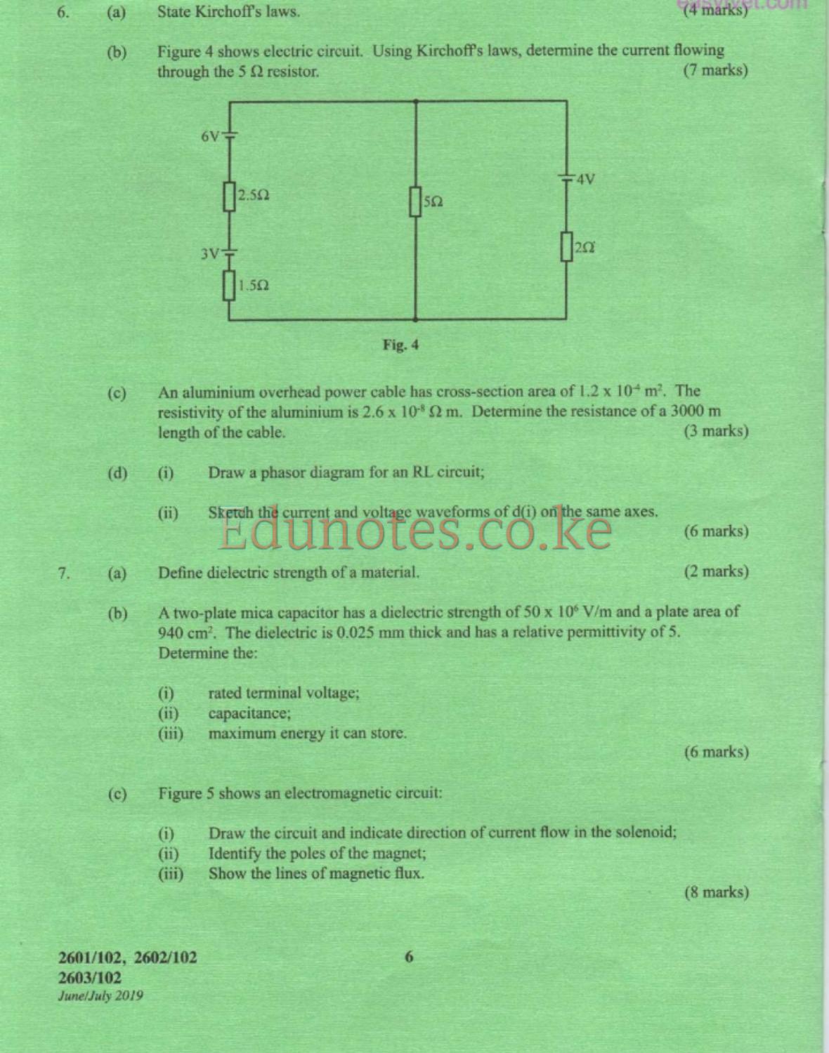 And Electrical Engineering Principles (2019) — page 6 of 8