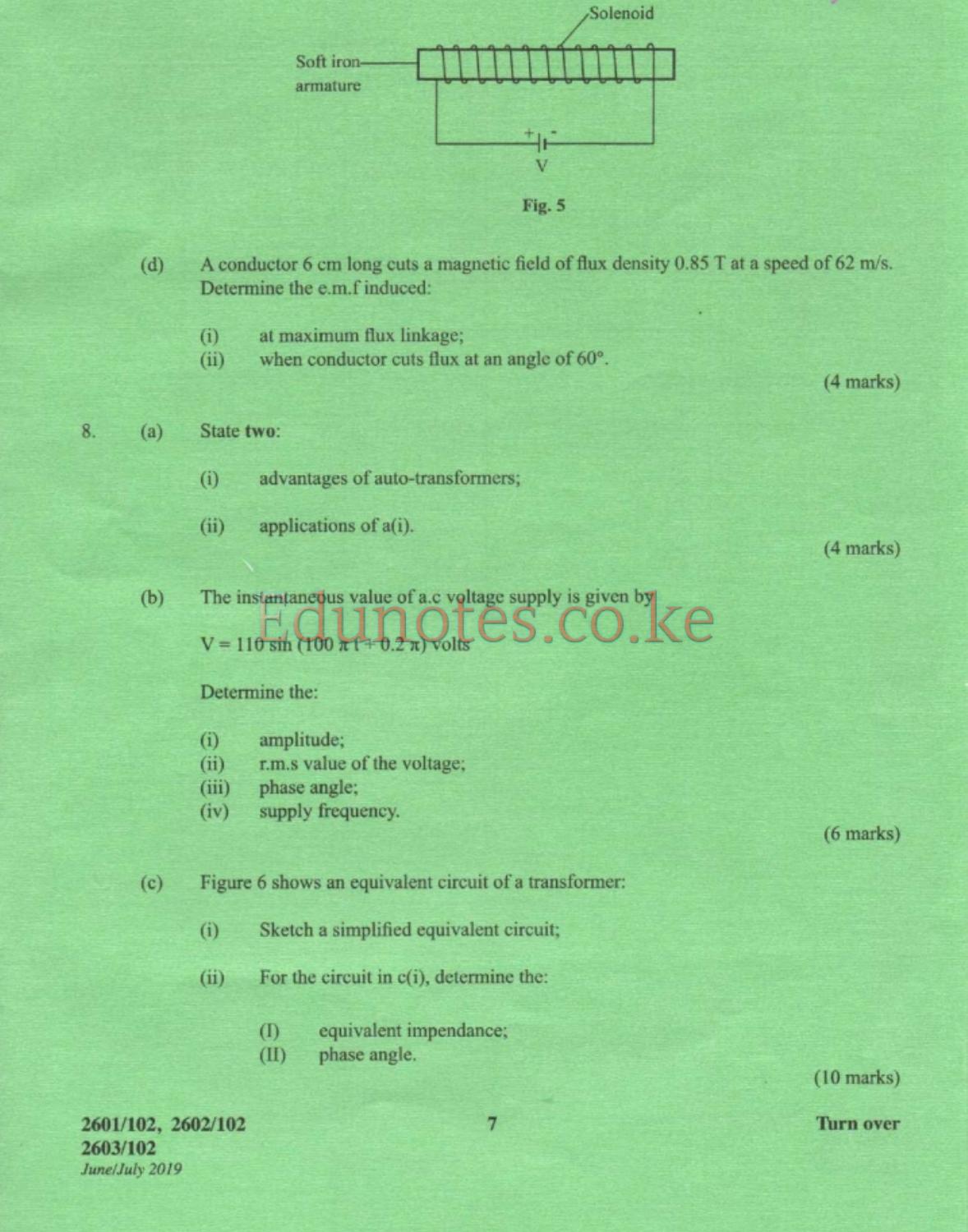 And Electrical Engineering Principles (2019) — page 7 of 8