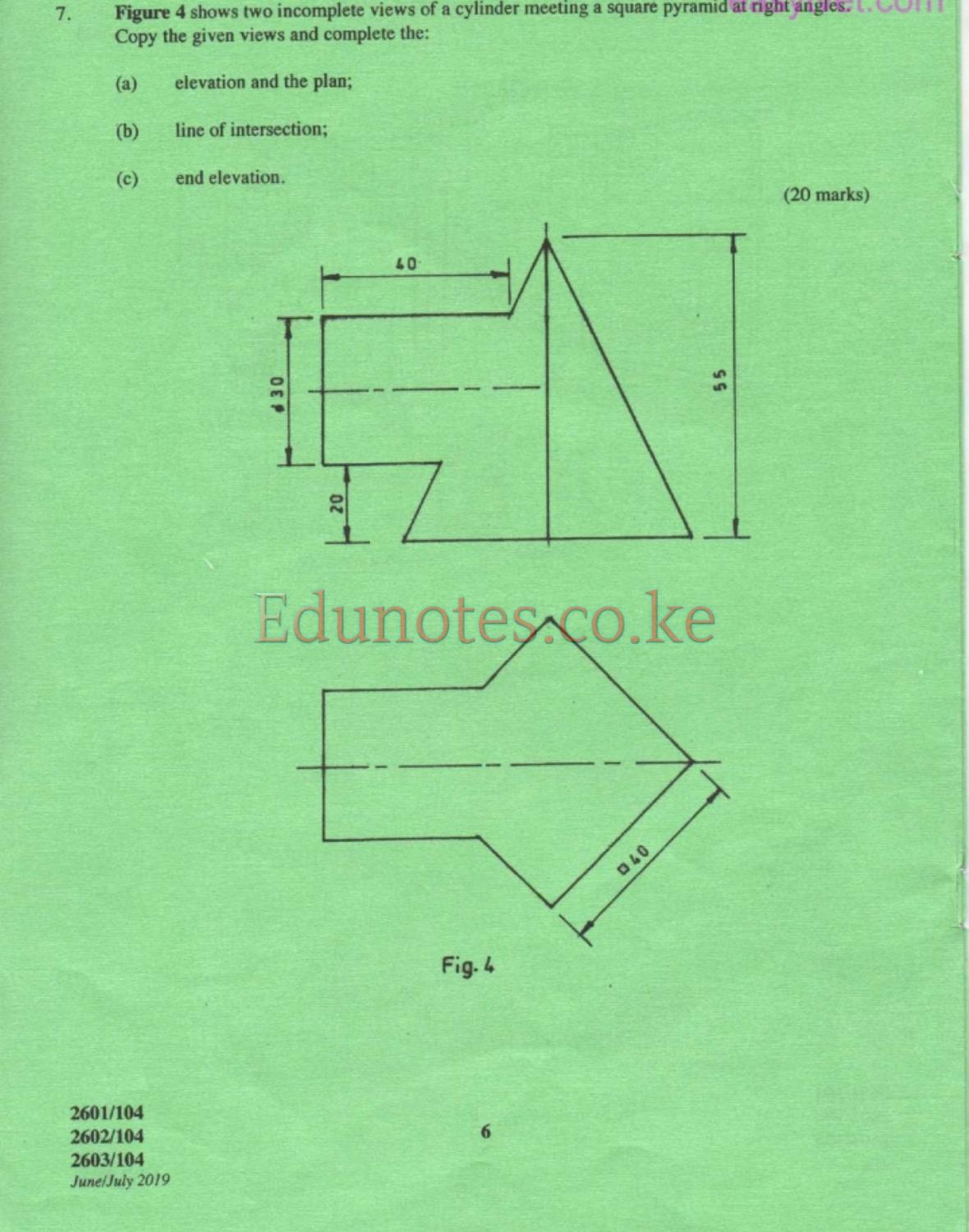 Engineering Drawing, Materials, Processes and Workshop Technology (2019) — page 6 of 7