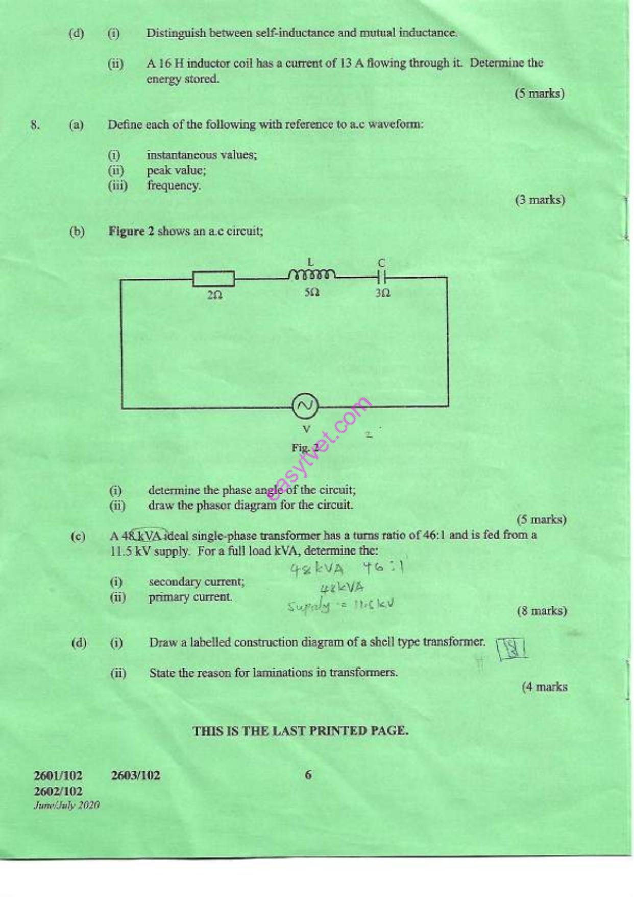 Physical Science, Mechanical Science and (2020) — page 6 of 6