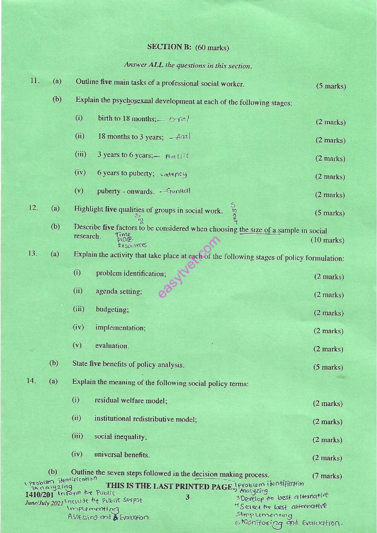 Social Development, Theory Methods, Policy and Admin Istration (2021) — page 3 of 3