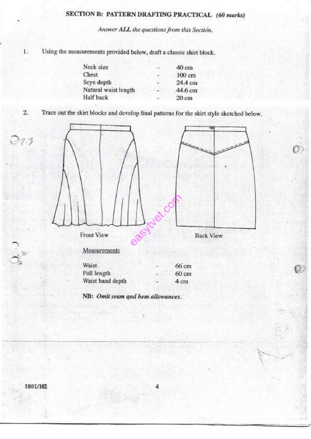 Art, Fashion Design & Sketching and Pattern Drafting (2012) — page 4 of 5