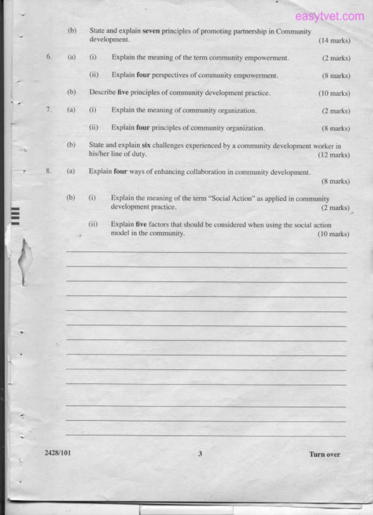 Social Work Theory, Practice and Community Development (2012) — page 3 of 3