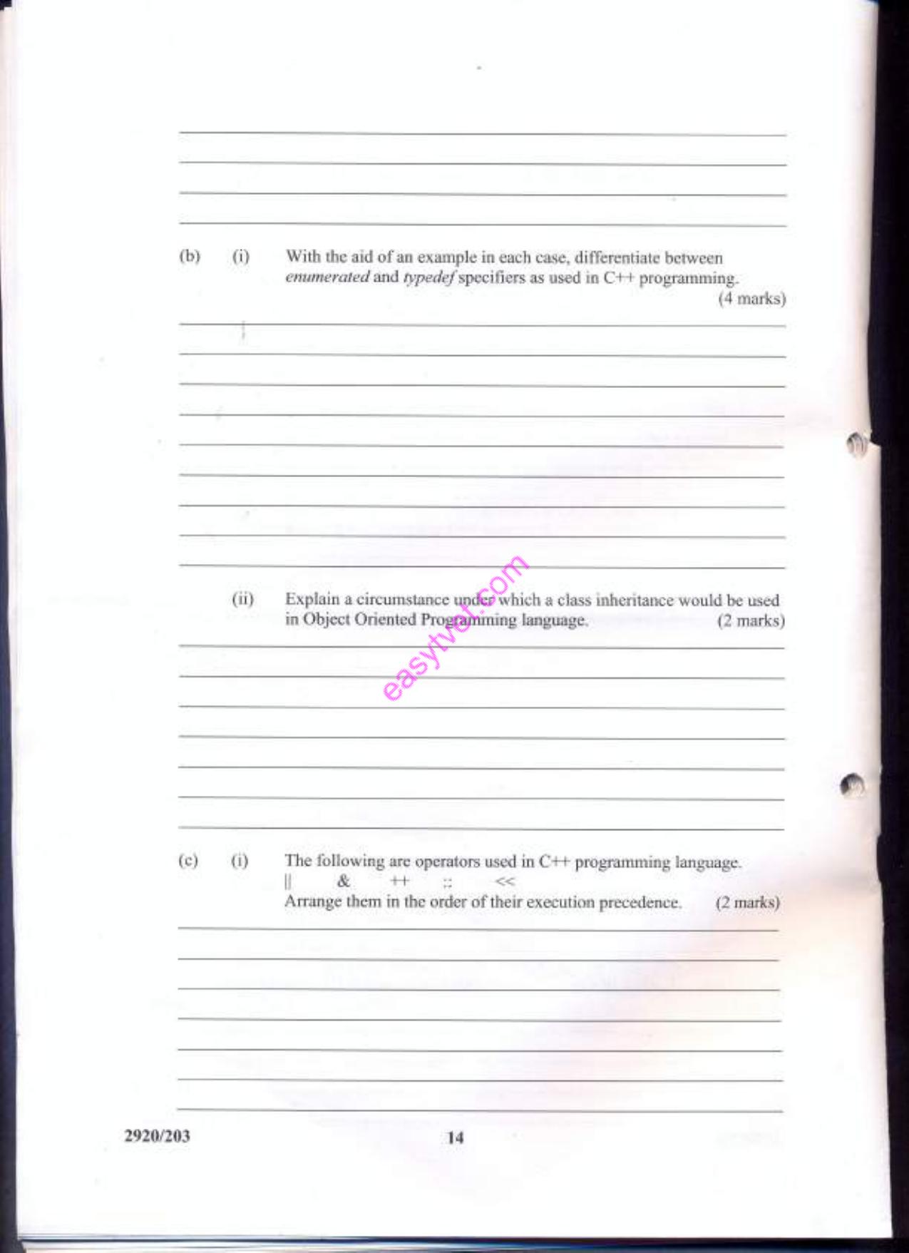 Obrject Oriented Programming (2013) — page 14 of 22