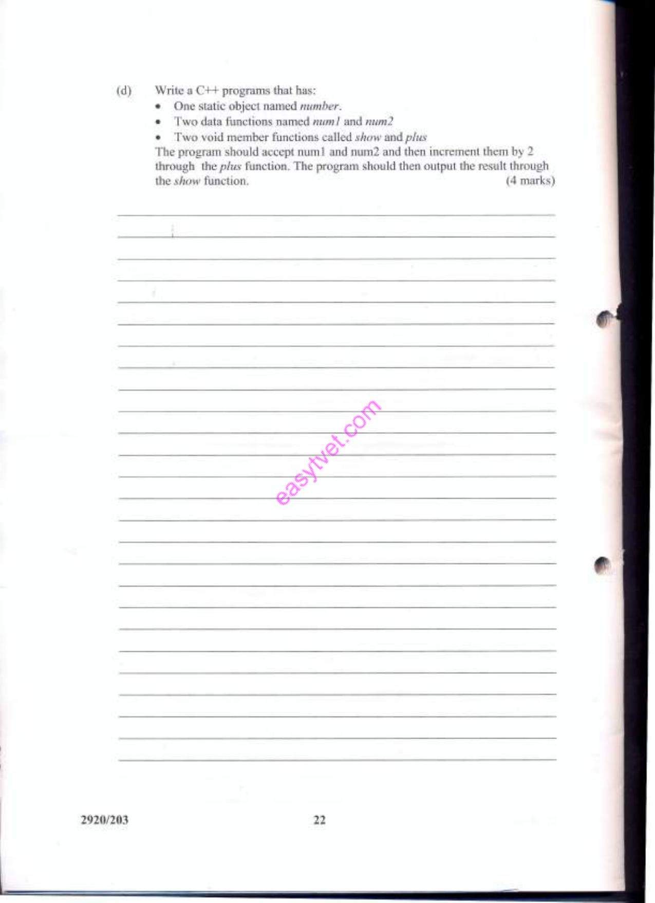 Obrject Oriented Programming (2013) — page 22 of 22