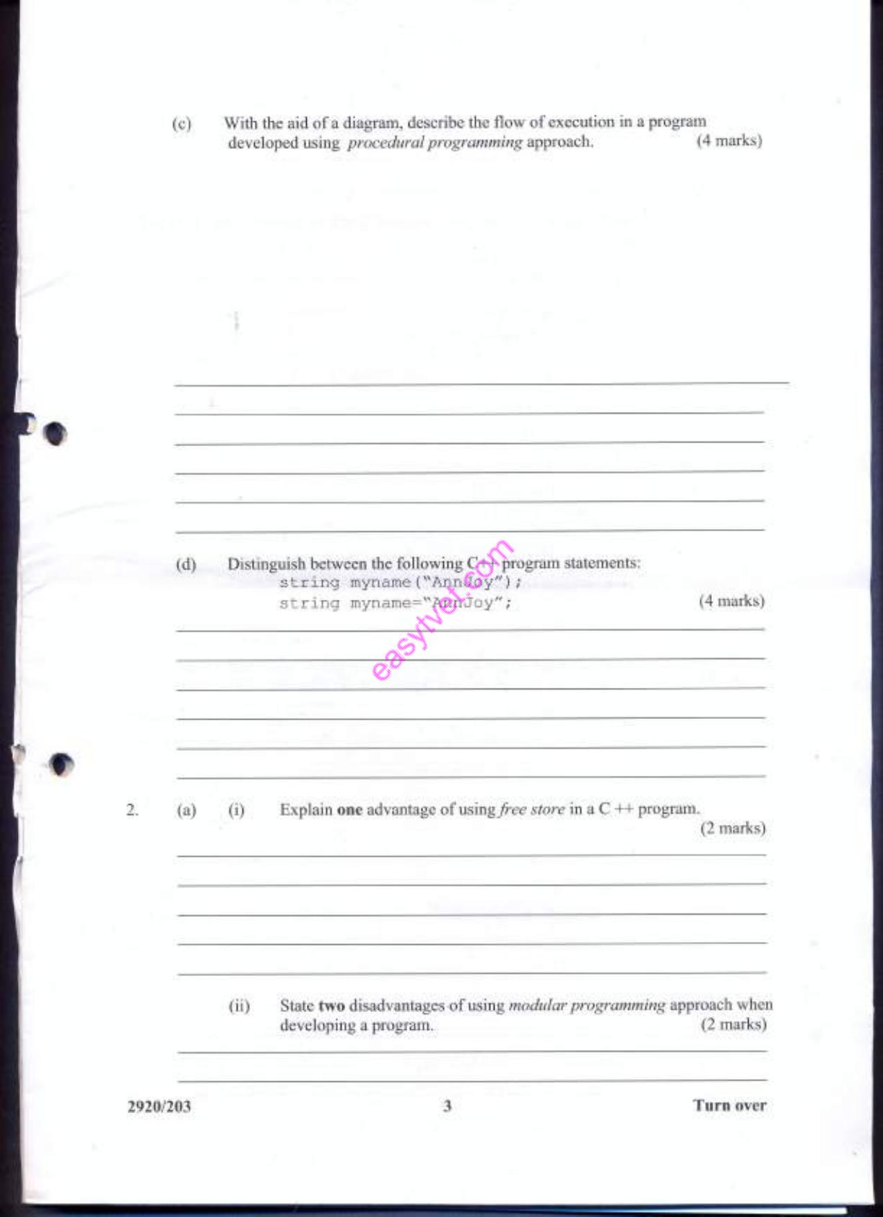 Obrject Oriented Programming (2013) — page 3 of 22