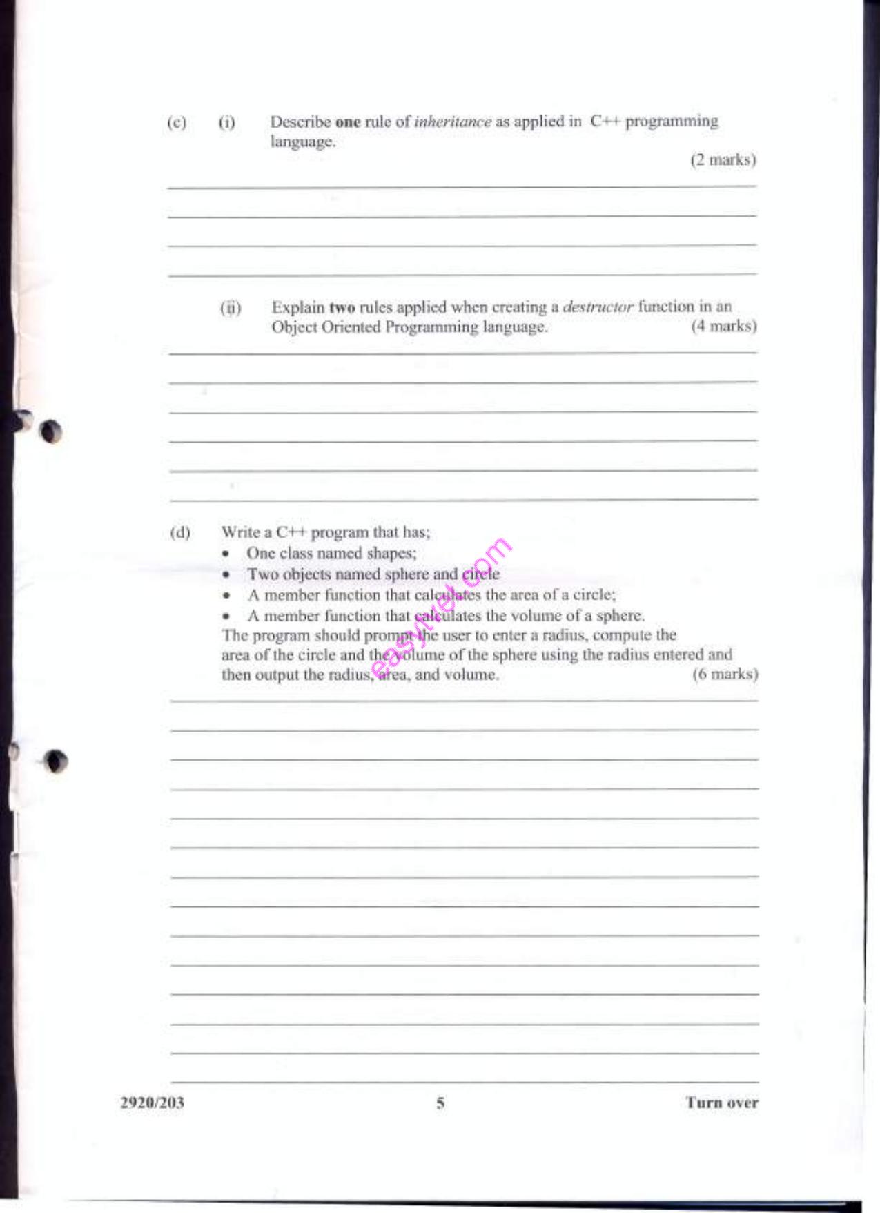 Obrject Oriented Programming (2013) — page 5 of 22