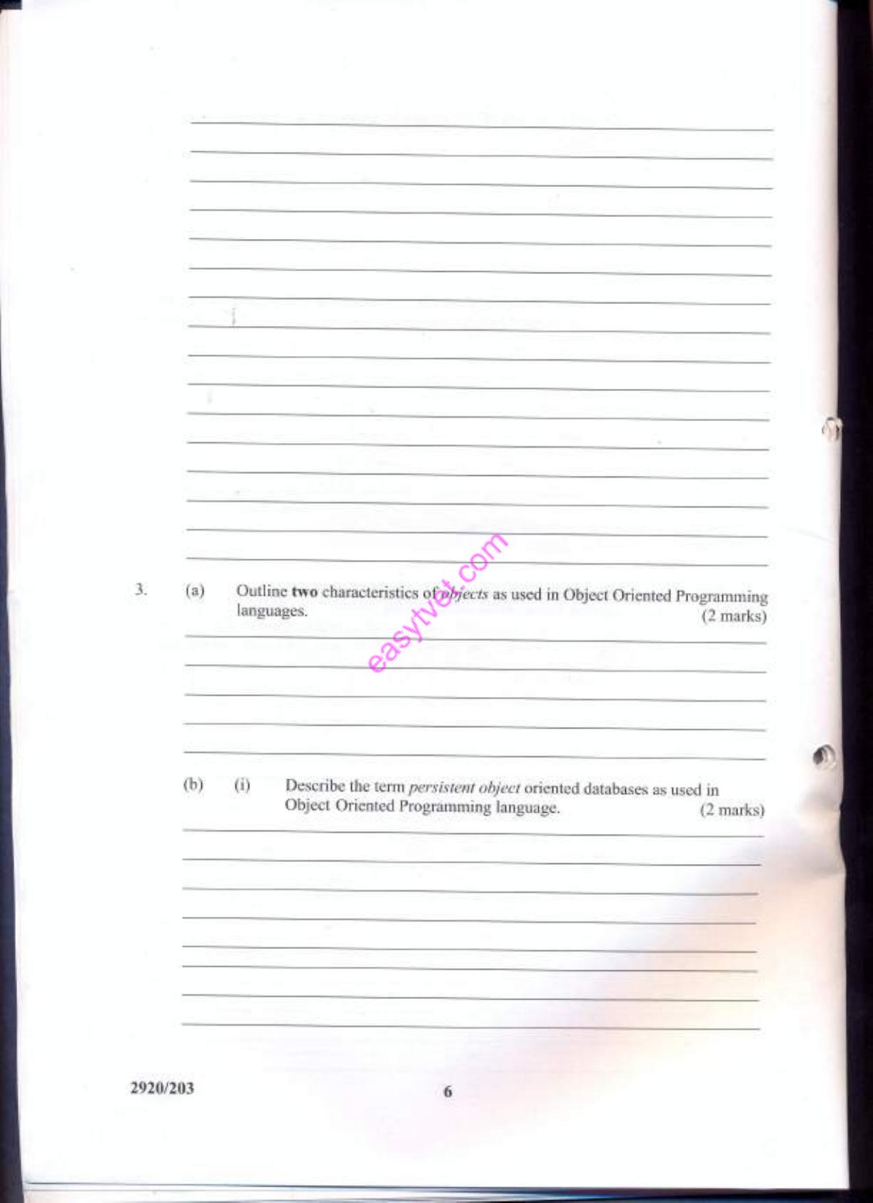 Obrject Oriented Programming (2013) — page 6 of 22