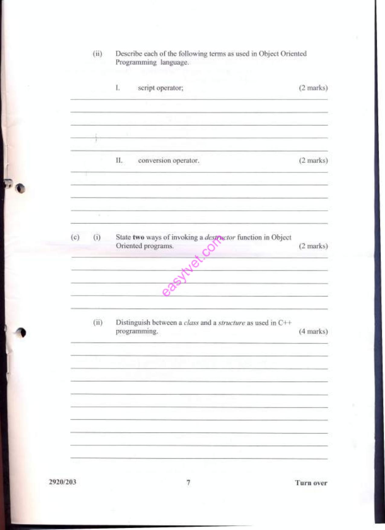 Obrject Oriented Programming (2013) — page 7 of 22